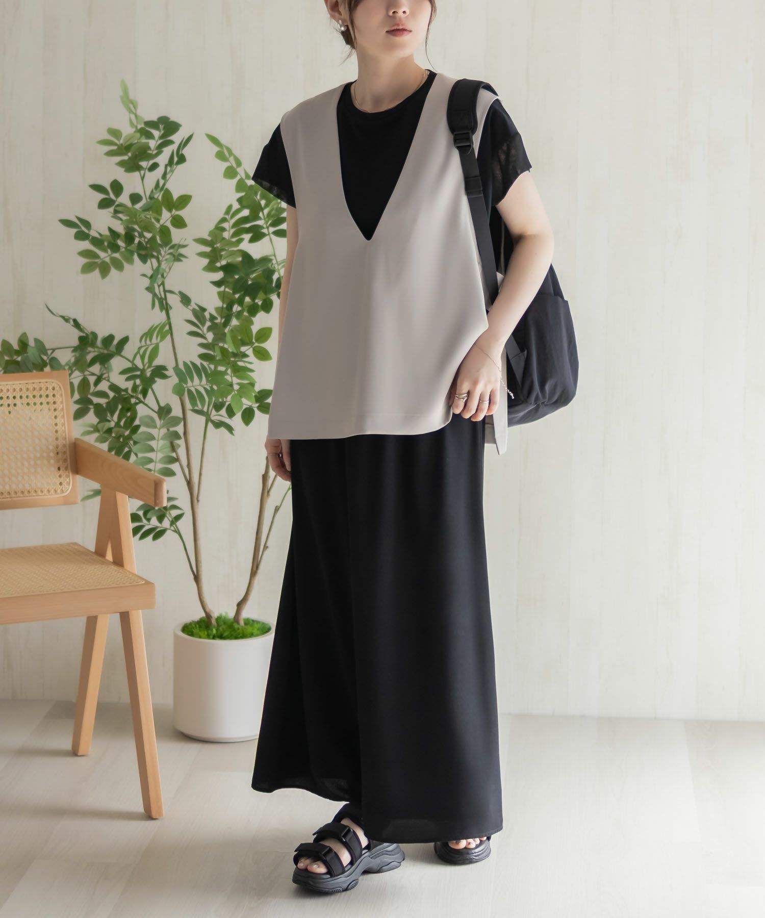 HusHusH  冷感ノーカラージレ レディース商品画像-8