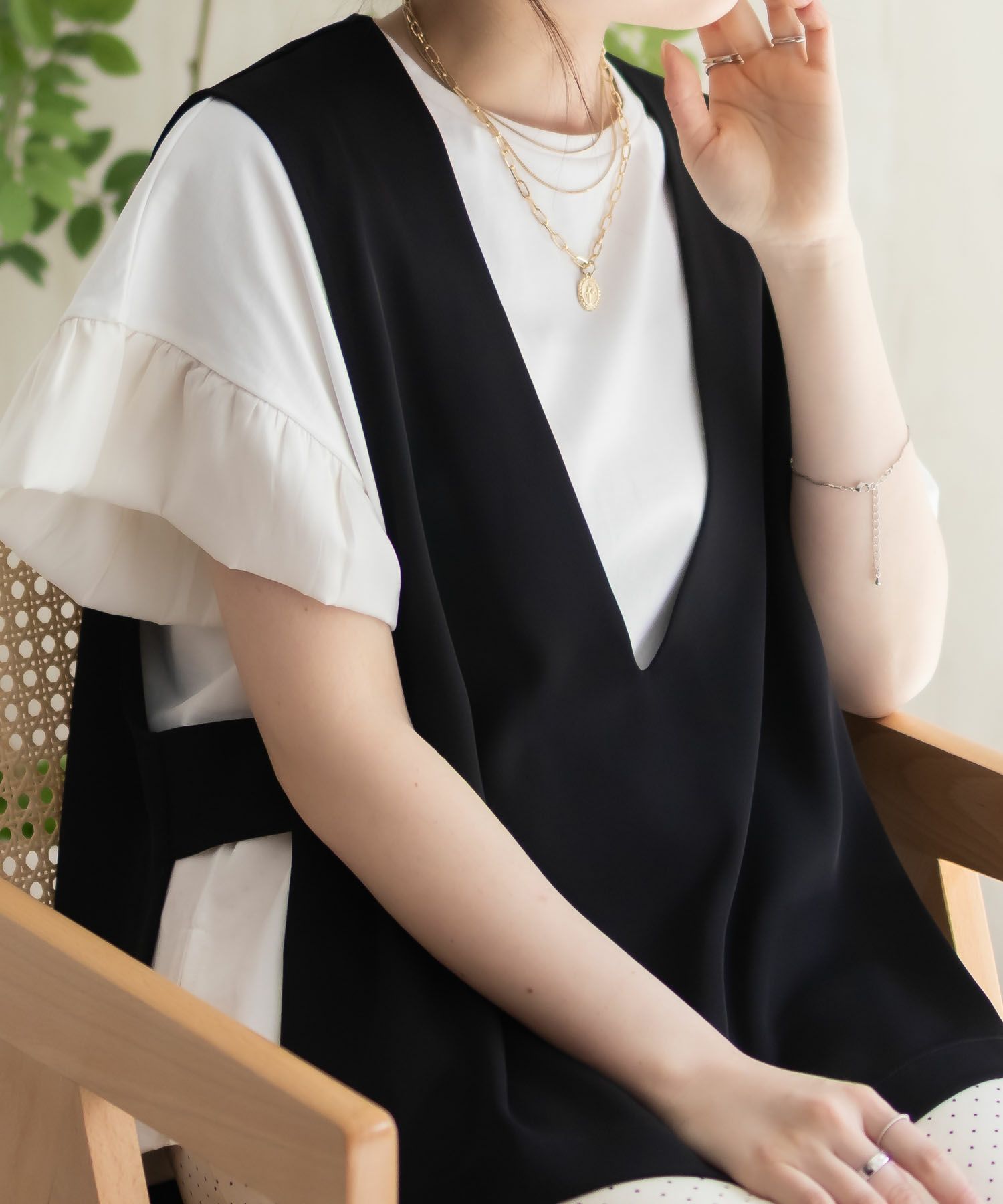 HusHusH  冷感ノーカラージレ レディース商品画像-12