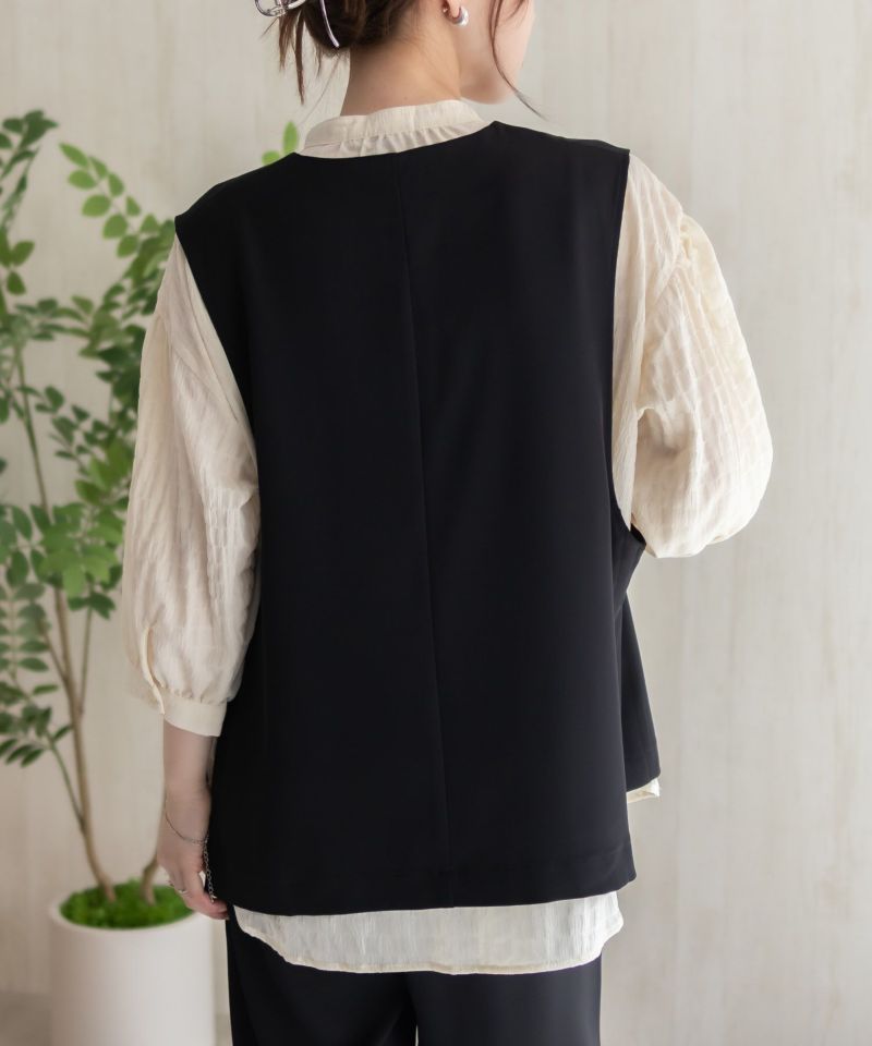 HusHusH  冷感ノーカラージレ レディース商品画像-14