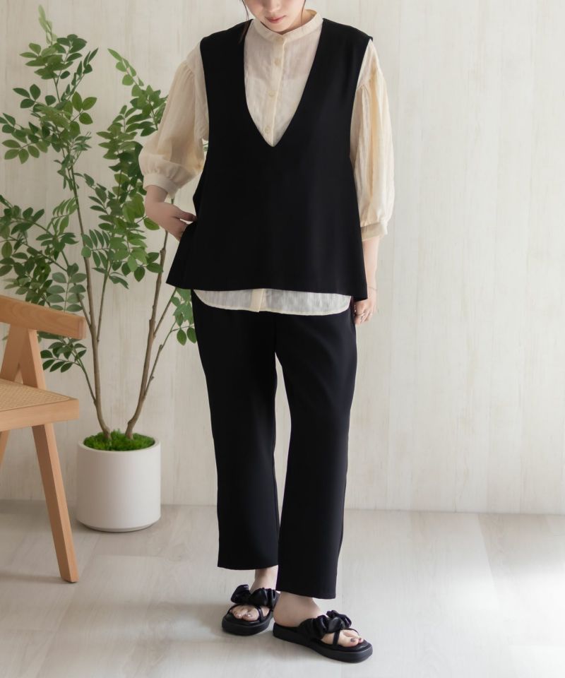 [最終さらに50%OFF]HusHusH  冷感ノーカラージレ レディース商品画像-15