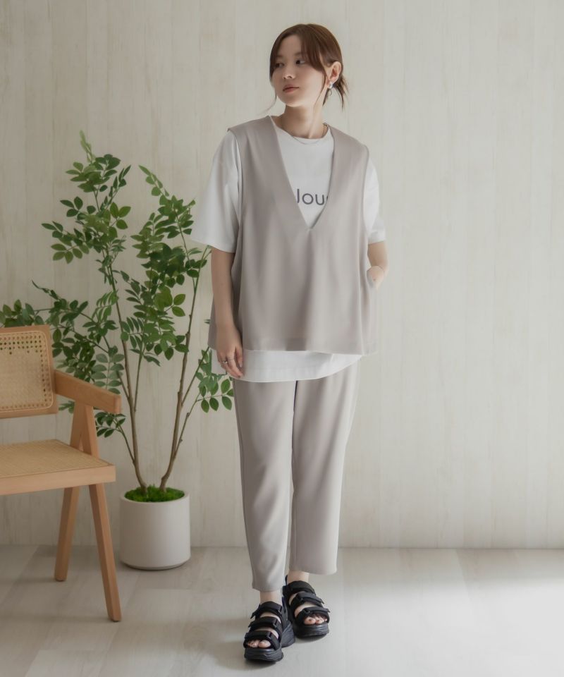 [最終さらに50%OFF]HusHusH  冷感ノーカラージレ レディース商品画像-23