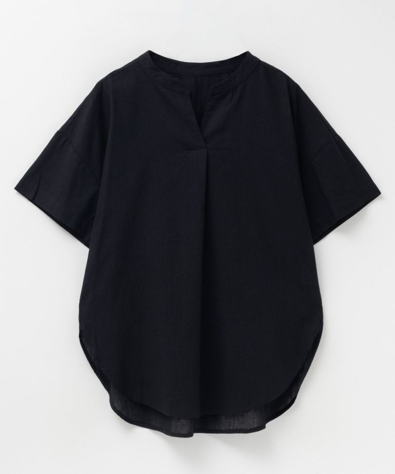 HusHusH  麻混スキッパーブラウス レディース商品画像-23