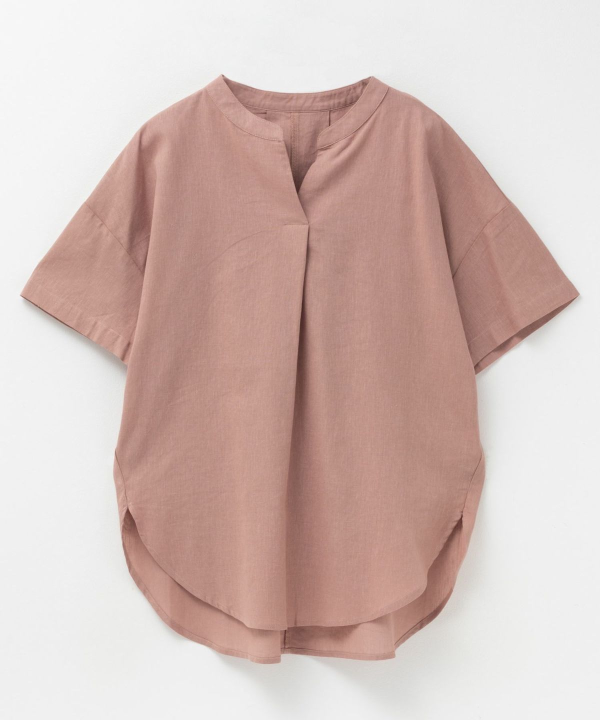 HusHusH 麻混スキッパーブラウス レディース