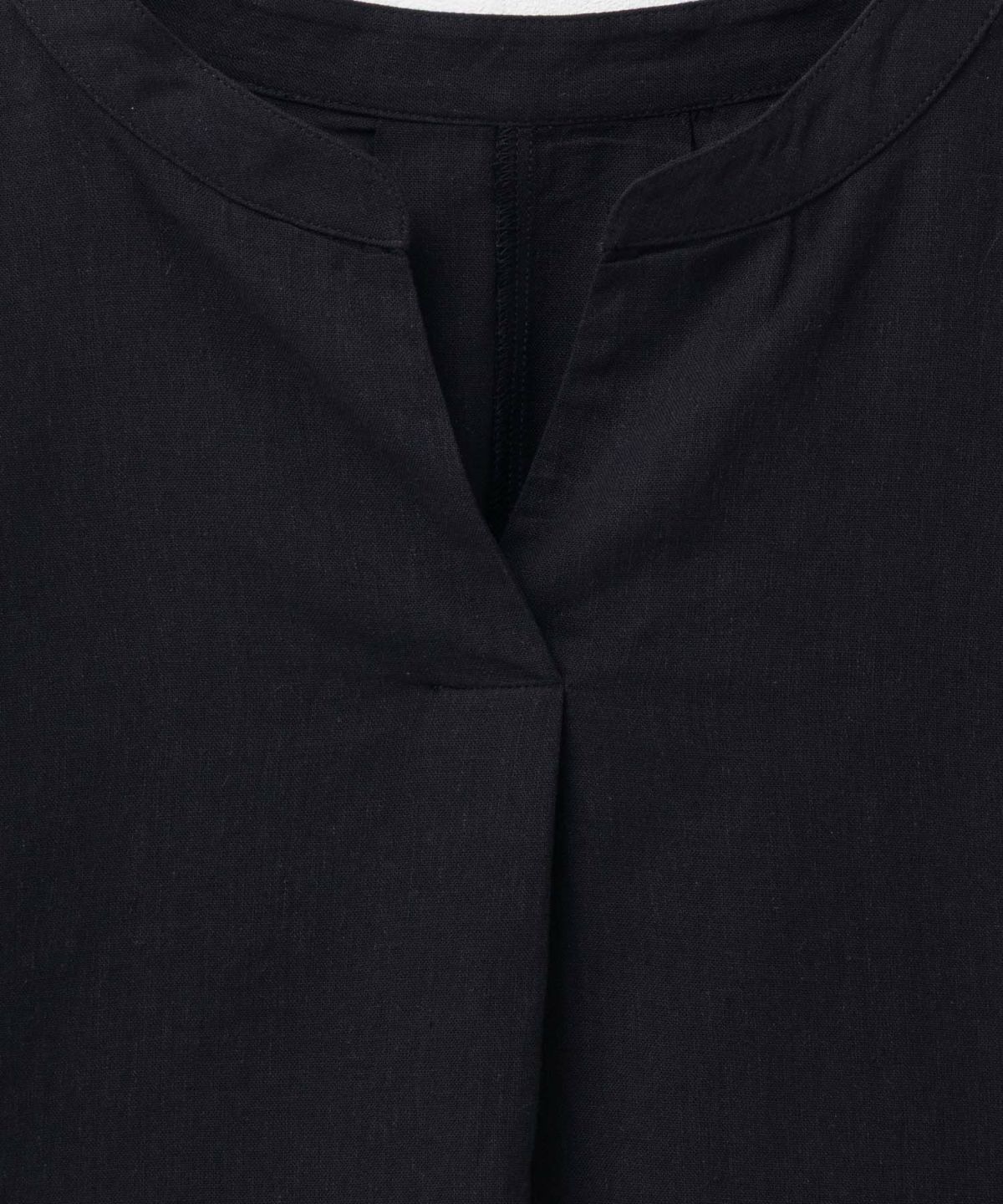 HusHusH 麻混スキッパーブラウス レディース