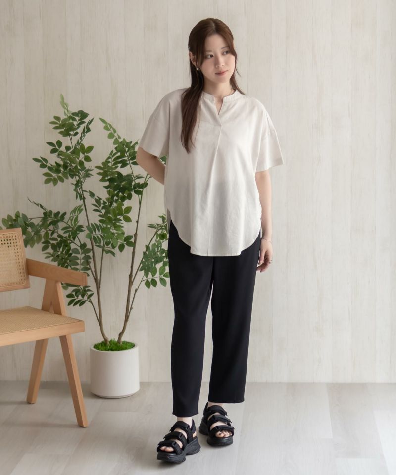 HusHusH  麻混スキッパーブラウス レディース商品画像-30