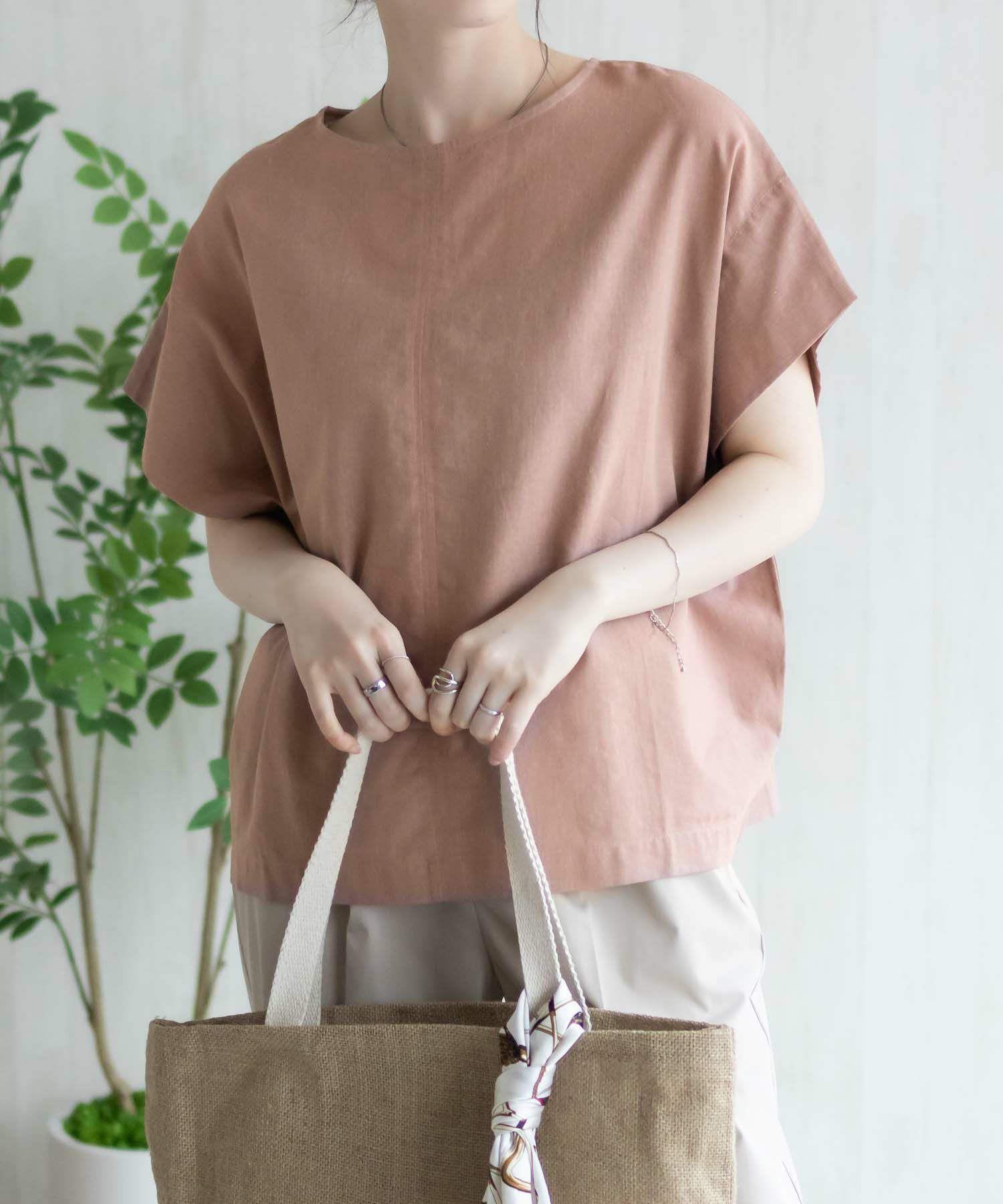 HusHusH  麻混プルオーバー レディース商品画像-5