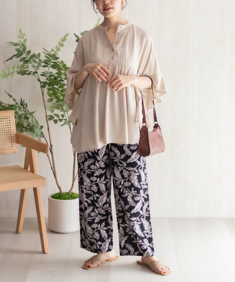 Howdy Marie インドファブリック 袖フリルシャツ レディース商品画像-20