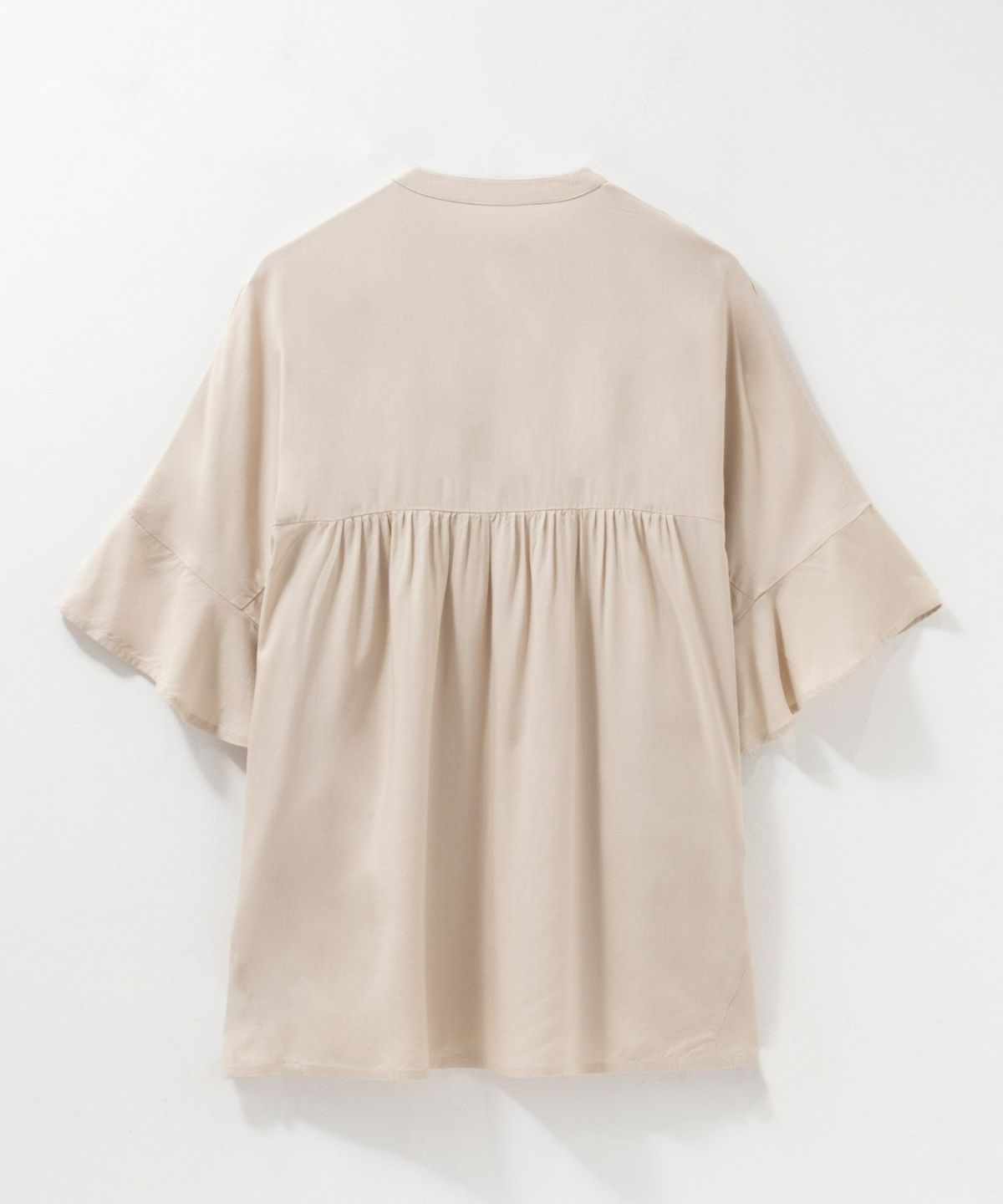 Howdy Marie インドファブリック 袖フリルシャツ レディース