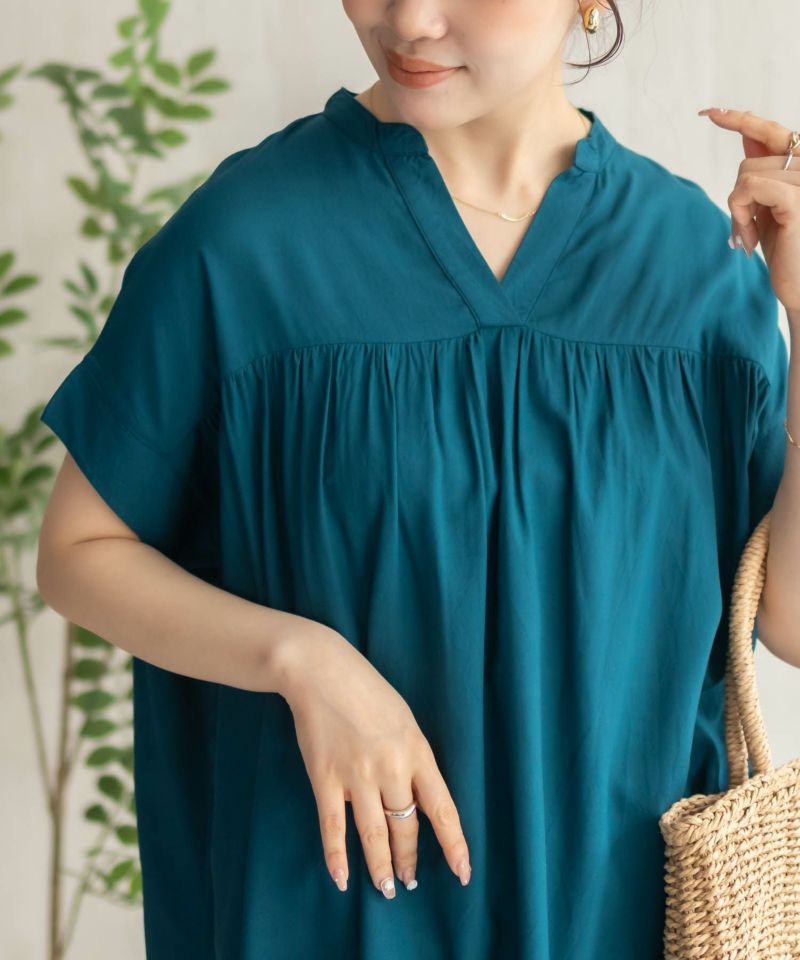 Howdy Marie インドファブリック 切替スキッパーシャツ レディース商品画像-22