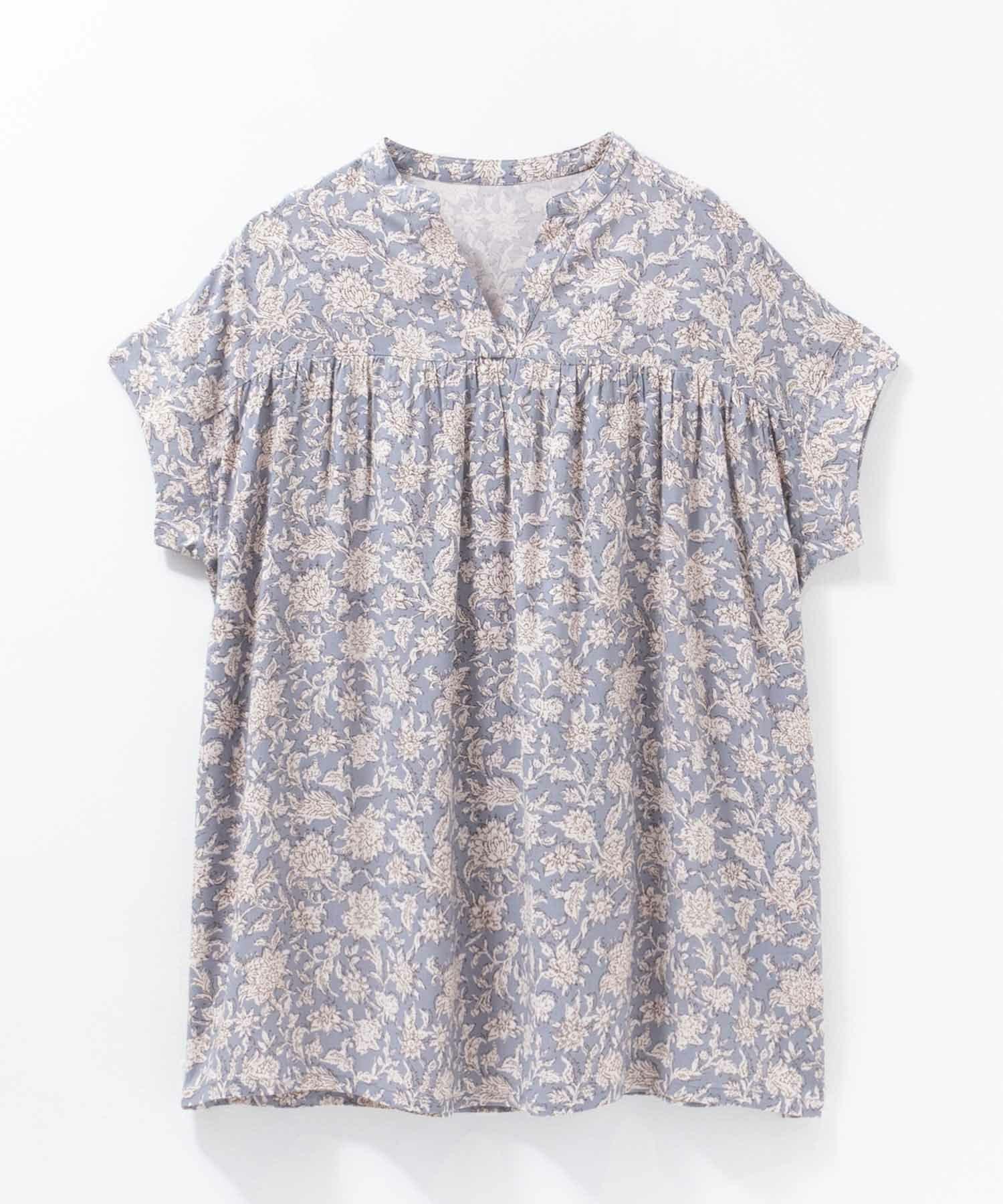 Howdy Marie  インドファブリック 切替スキッパーシャツ レディース商品画像-24