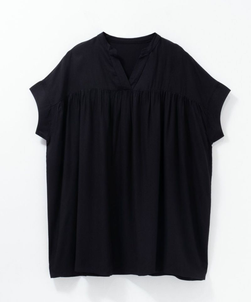 Howdy Marie  インドファブリック 切替スキッパーシャツ レディース商品画像-26