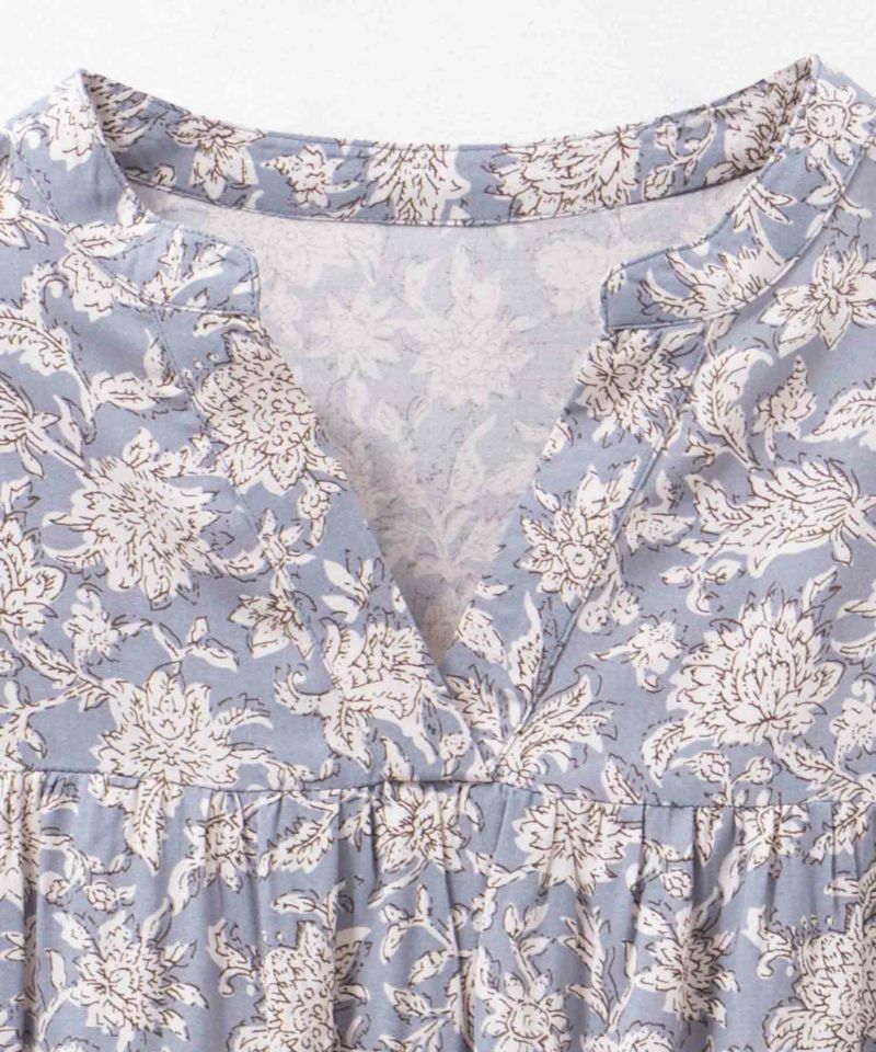 Howdy Marie インドファブリック 切替スキッパーシャツ レディース商品画像-30