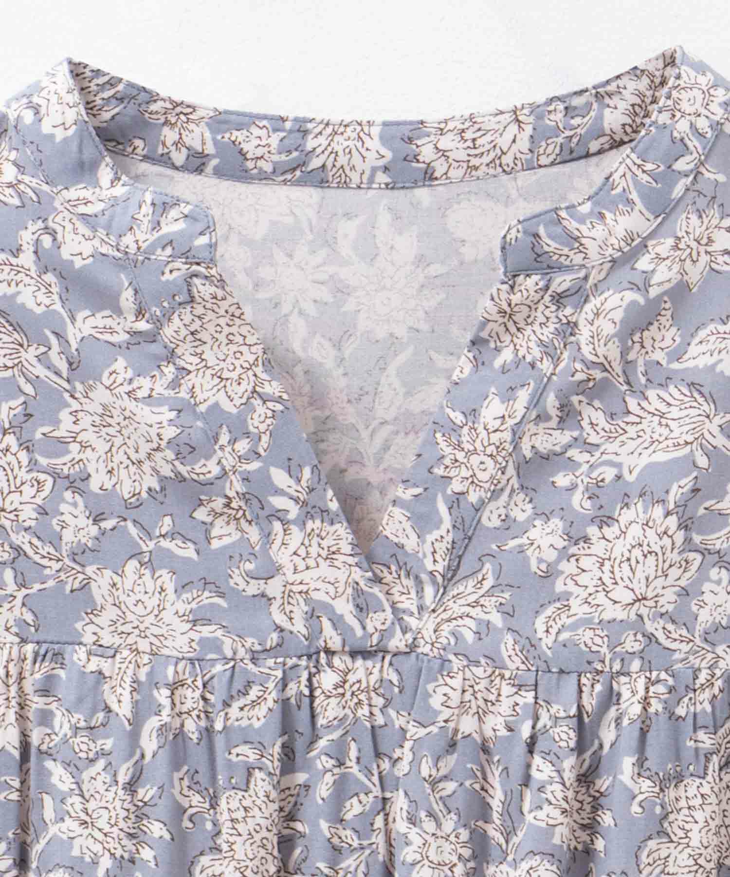 Howdy Marie  インドファブリック 切替スキッパーシャツ レディース商品画像-30