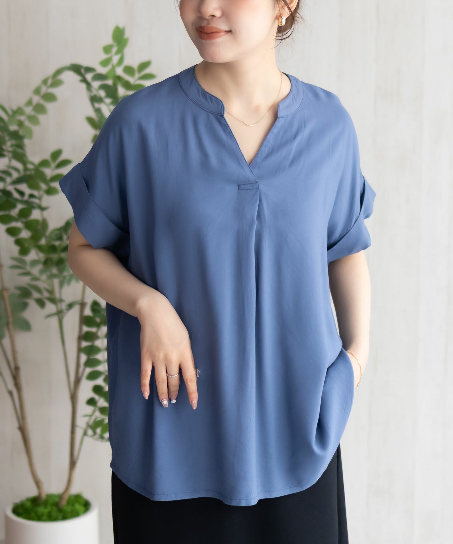 Howdy Marie インドファブリック スキッパーシャツ レディース商品画像-4