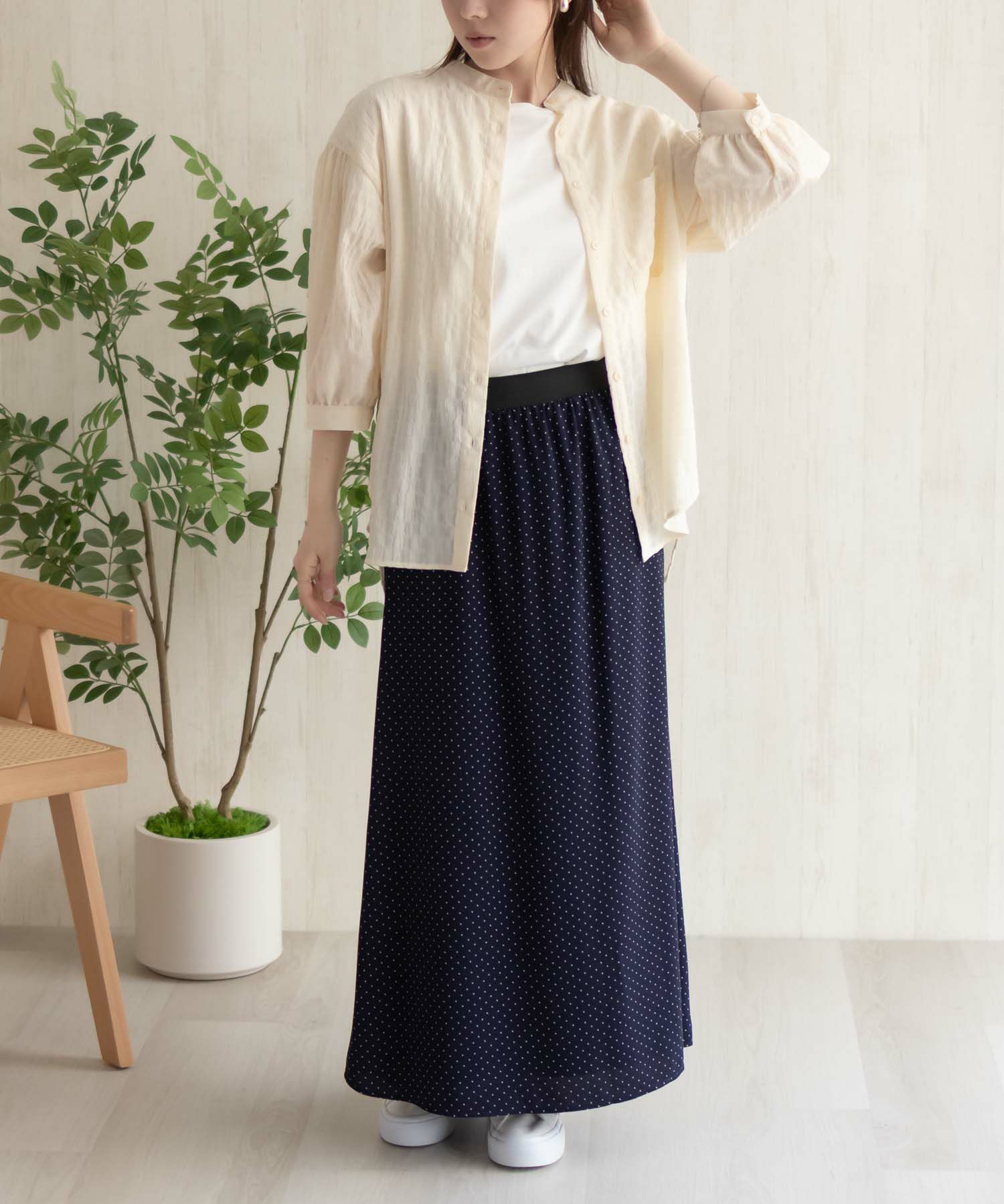 HusHusH バンドカラー7分袖ブラウス レディース商品サムネイル-15
