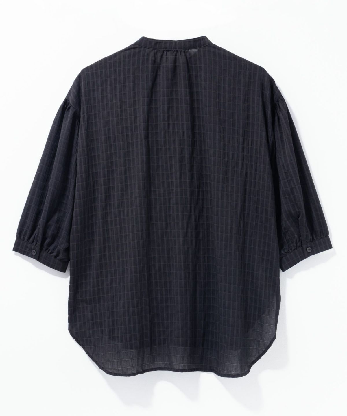 HusHusH バンドカラー7分袖ブラウス レディース