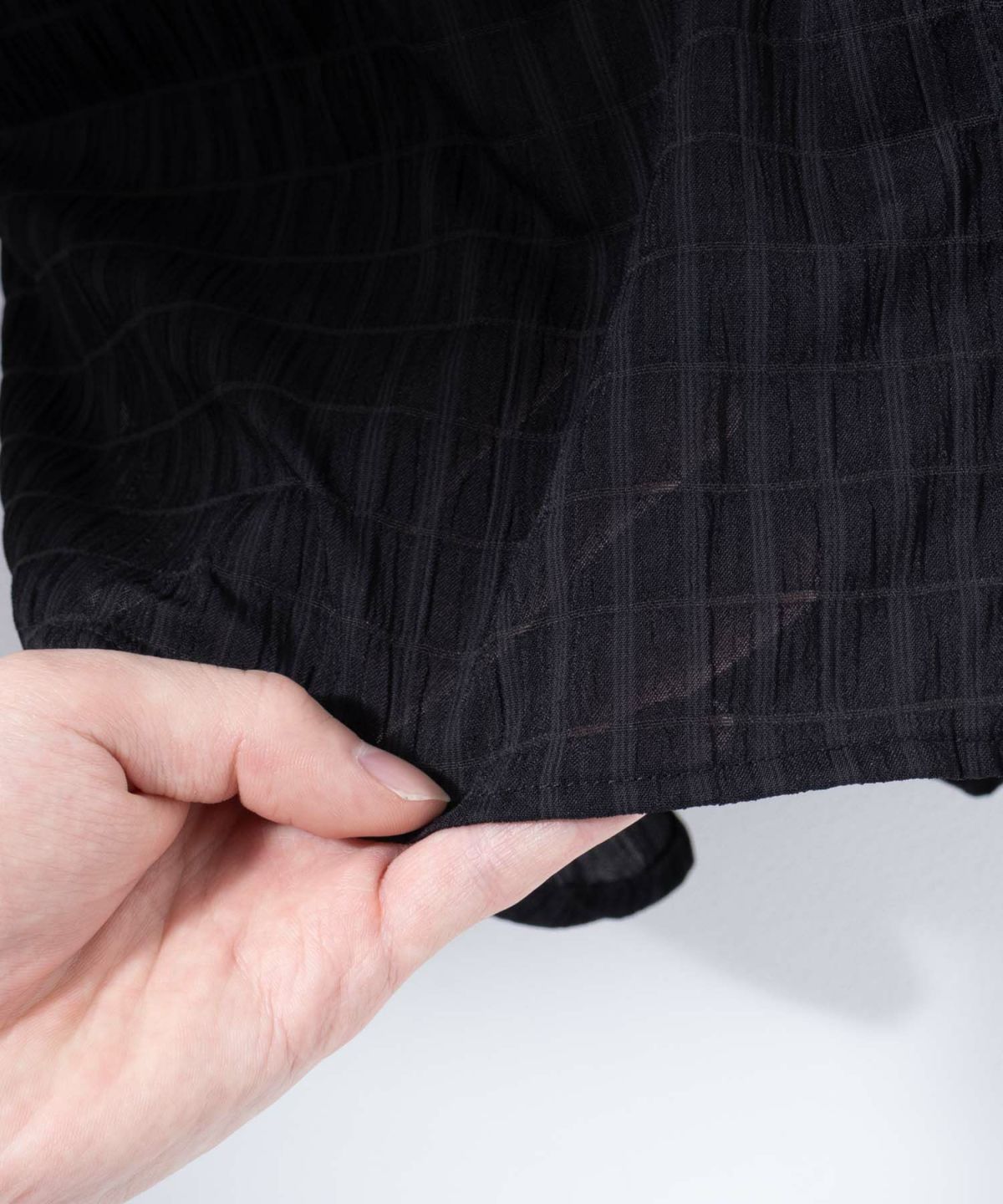 HusHusH バンドカラー7分袖ブラウス レディース