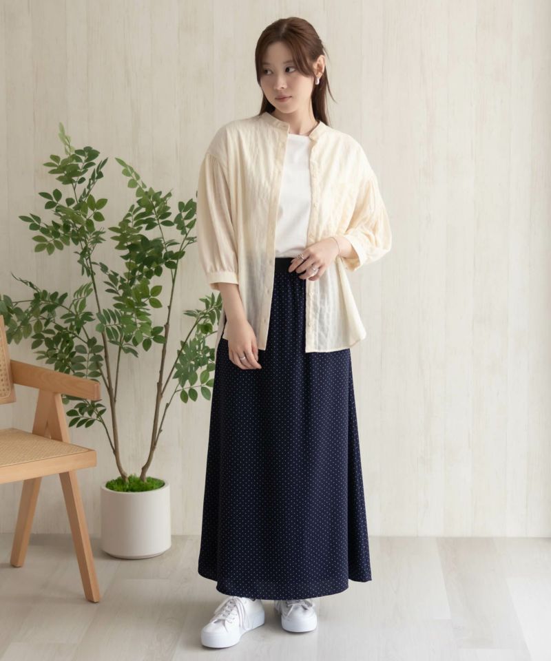 HusHusH  バンドカラー7分袖ブラウス レディース商品画像-33