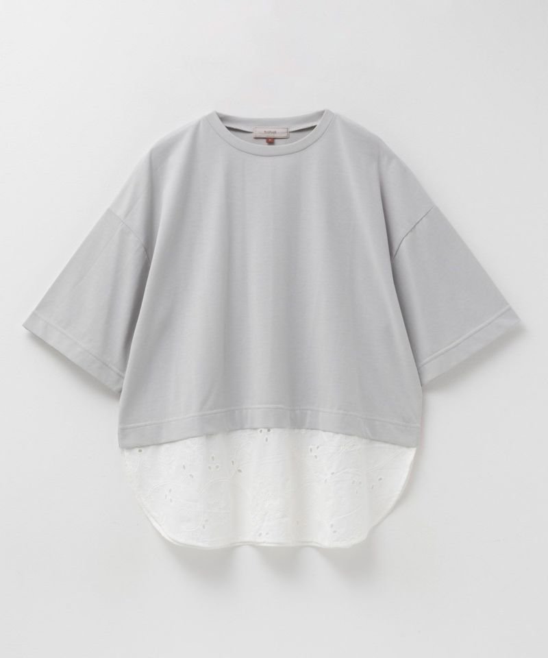 HusHusH  布帛切替Tシャツ レディース メール便 対応商品商品画像-21