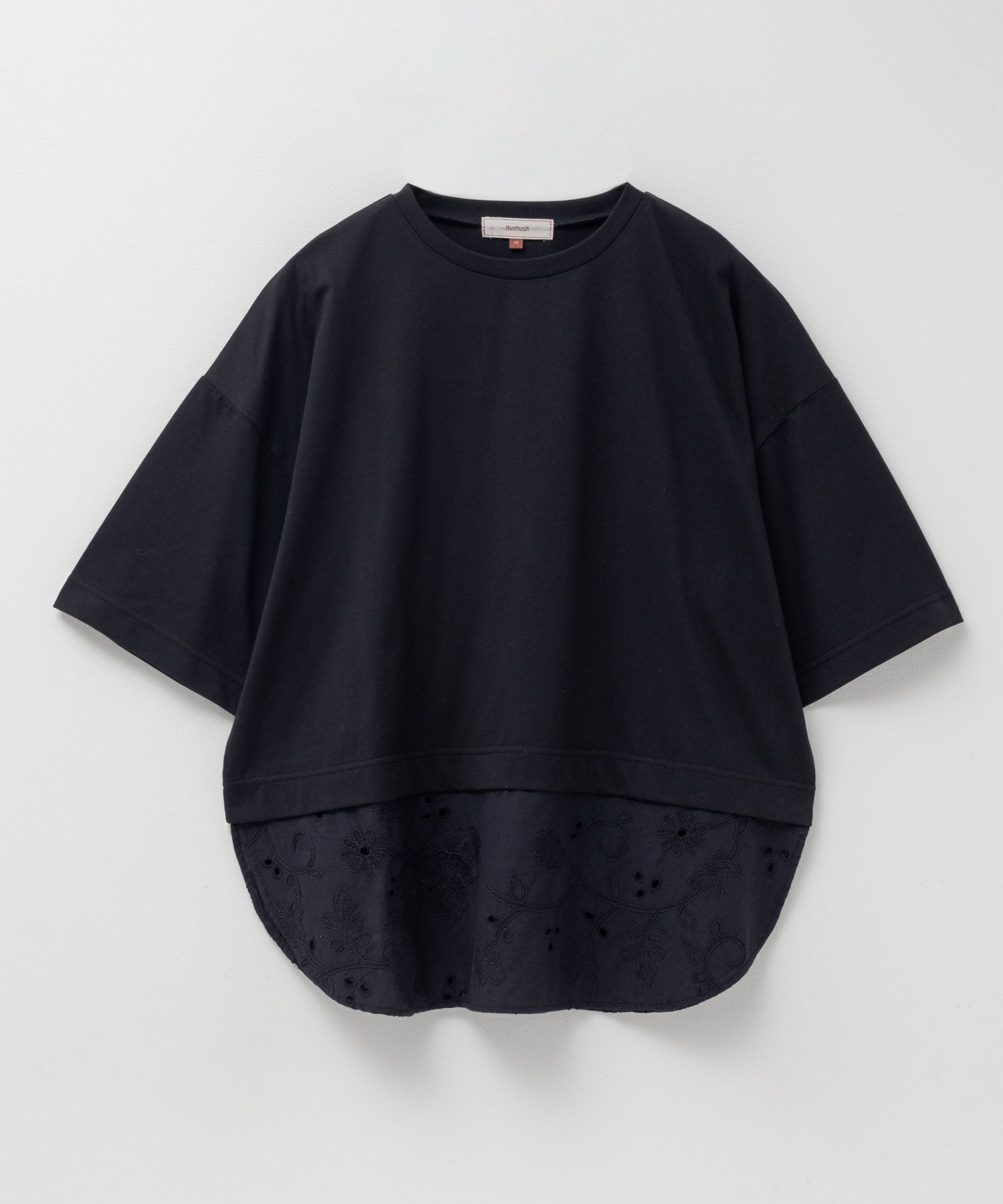 HusHusH  布帛切替Tシャツ レディース メール便 対応商品商品画像-25