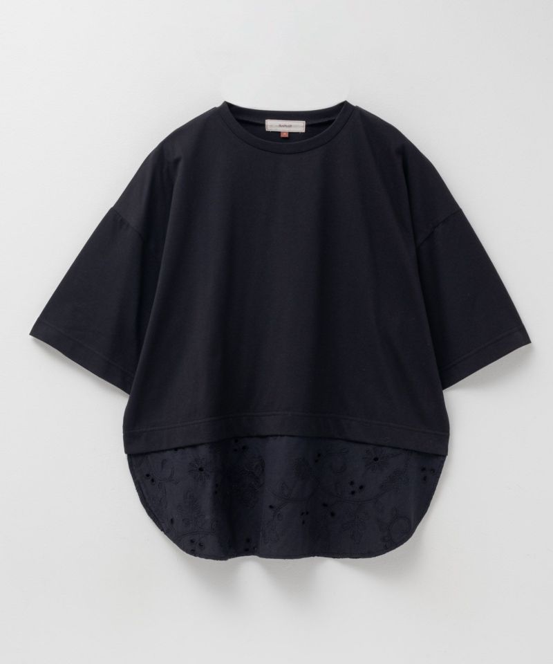 HusHusH  布帛切替Tシャツ レディース メール便 対応商品商品画像-25