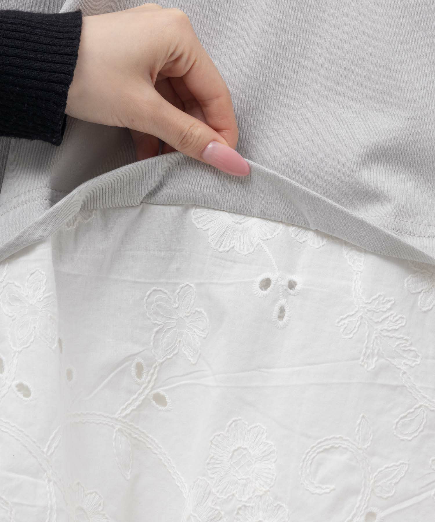 HusHusH  布帛切替Tシャツ レディース メール便 対応商品商品画像-27