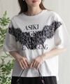 nAvy レース使いプリントTシャツ レディース ネコポス 対応商品