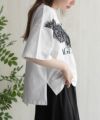 nAvy レース使いプリントTシャツ レディース メール便 対応商品商品サムネイル-9
