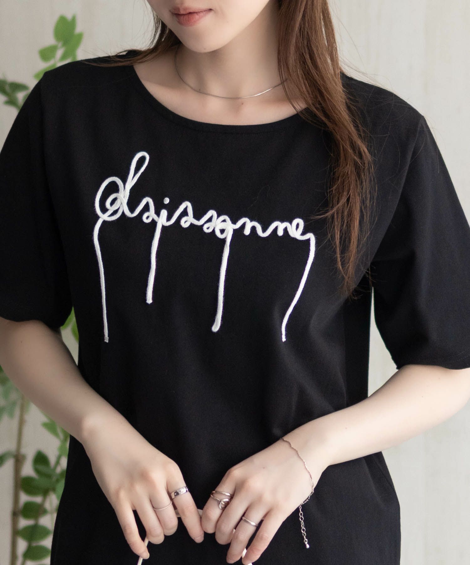 Howdy Marie コードロゴTシャツ レディース メール便 対応商品商品サムネイル-4