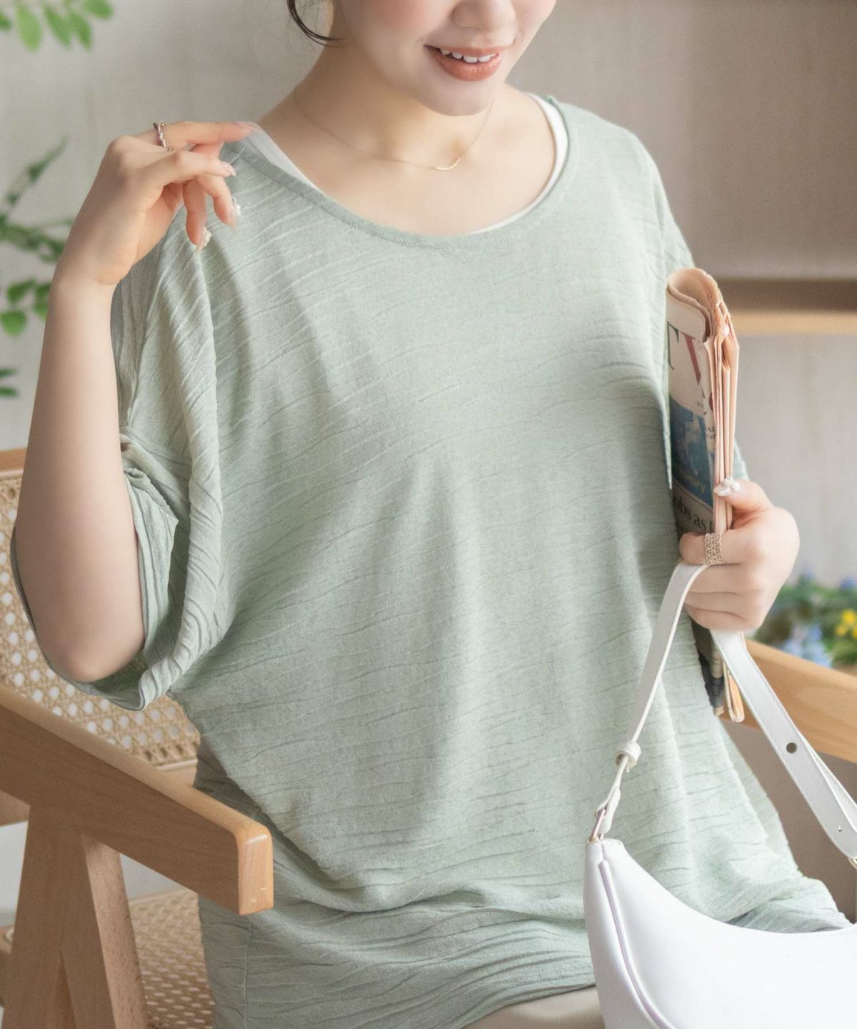 nAvy シアープルオーバーアンサンブル レディース