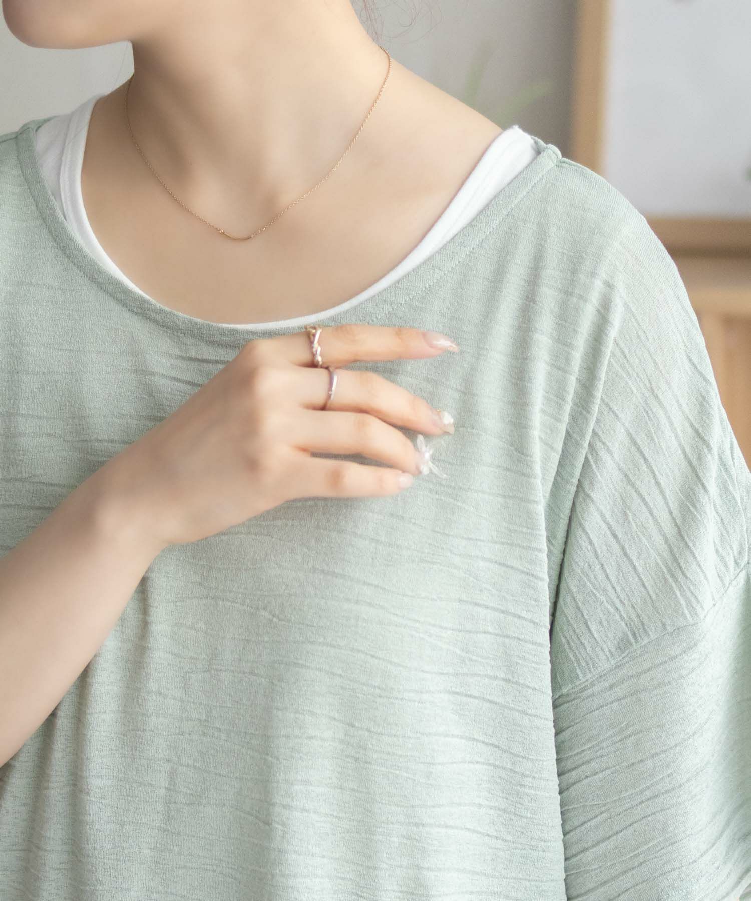 nAvy シアープルオーバーアンサンブル レディース