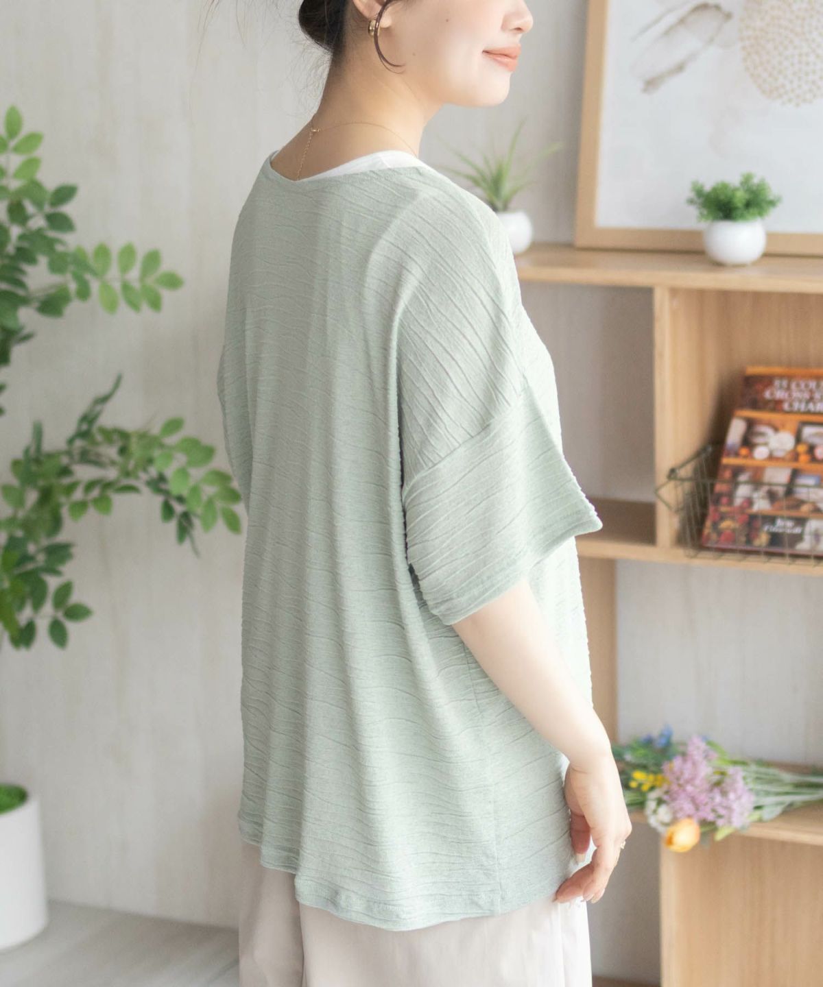 nAvy シアープルオーバーアンサンブル レディース