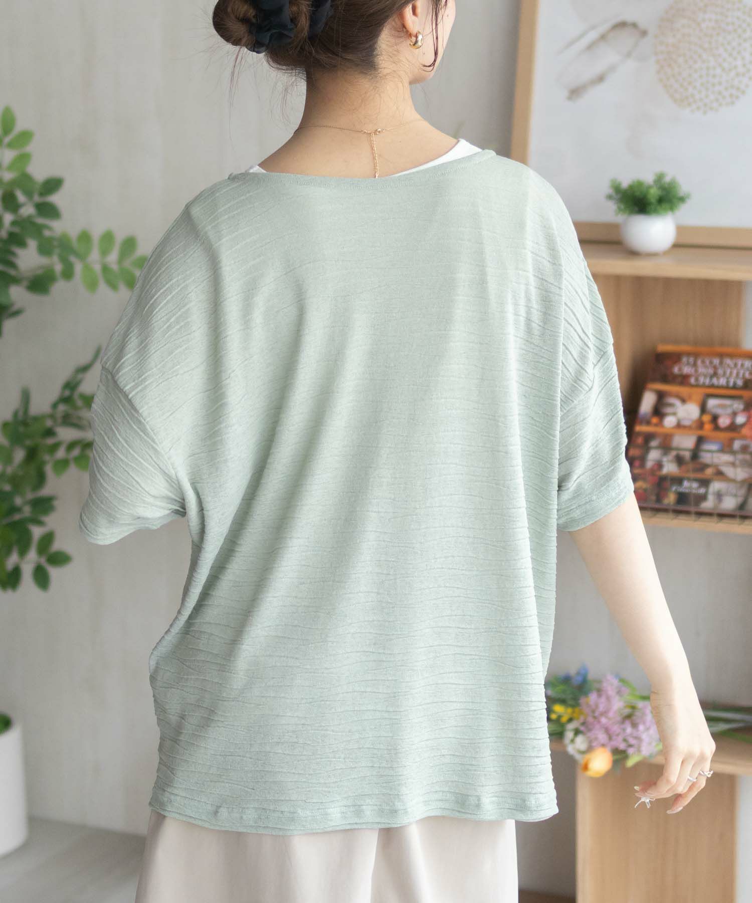 nAvy シアープルオーバーアンサンブル レディース