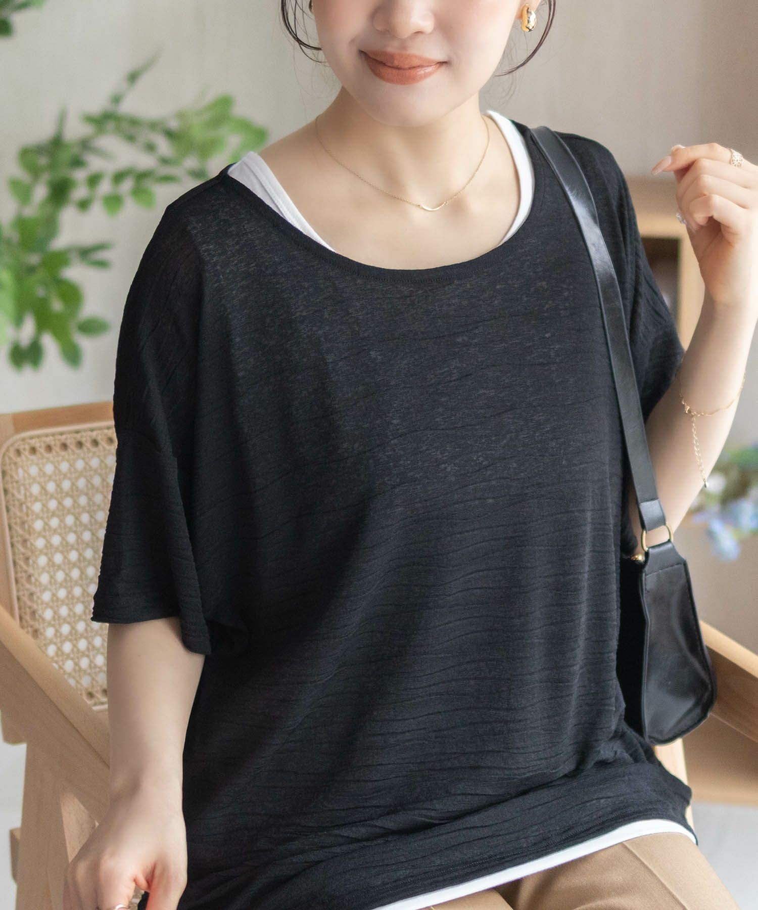 nAvy シアープルオーバーアンサンブル レディース