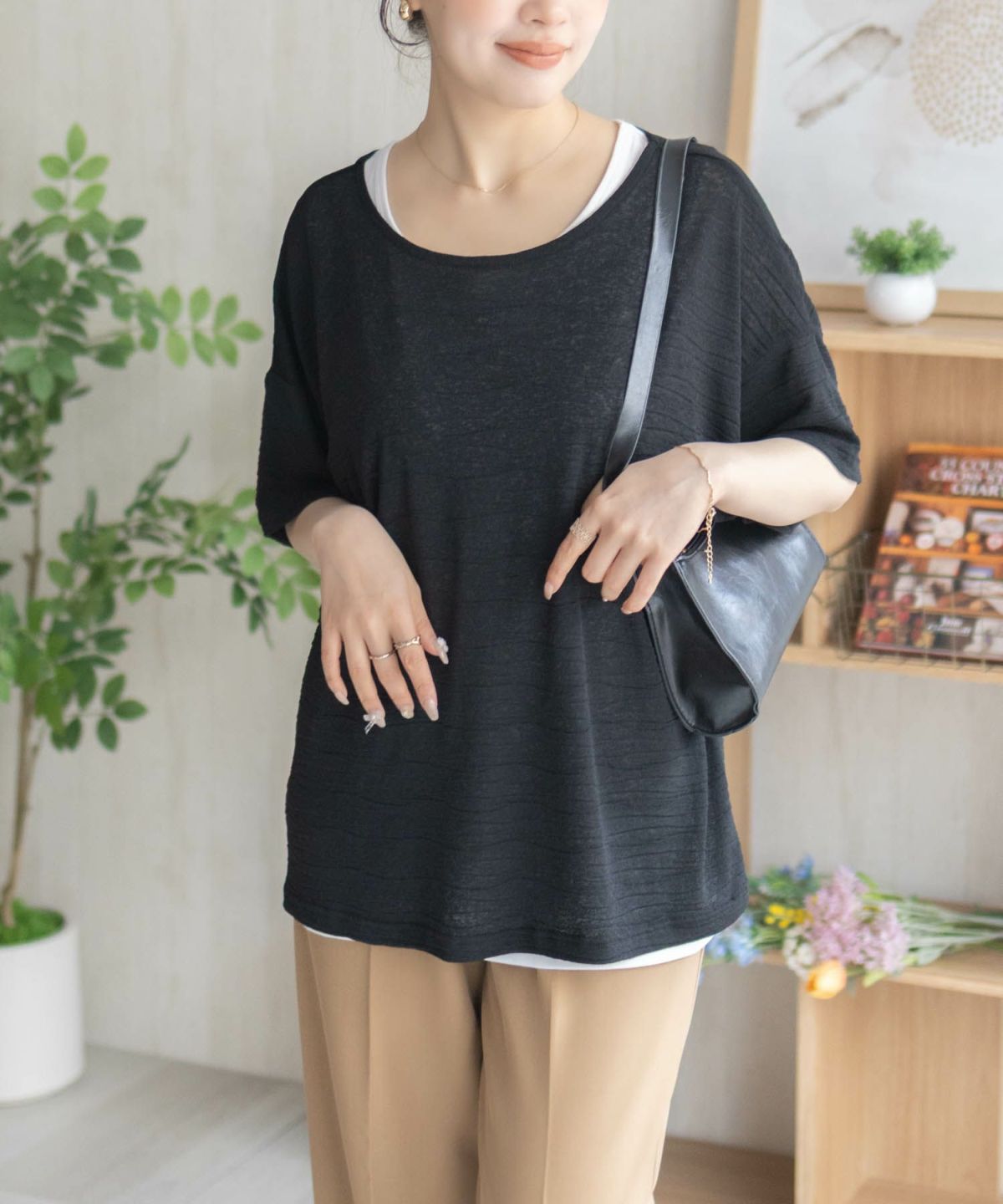 nAvy シアープルオーバーアンサンブル レディース