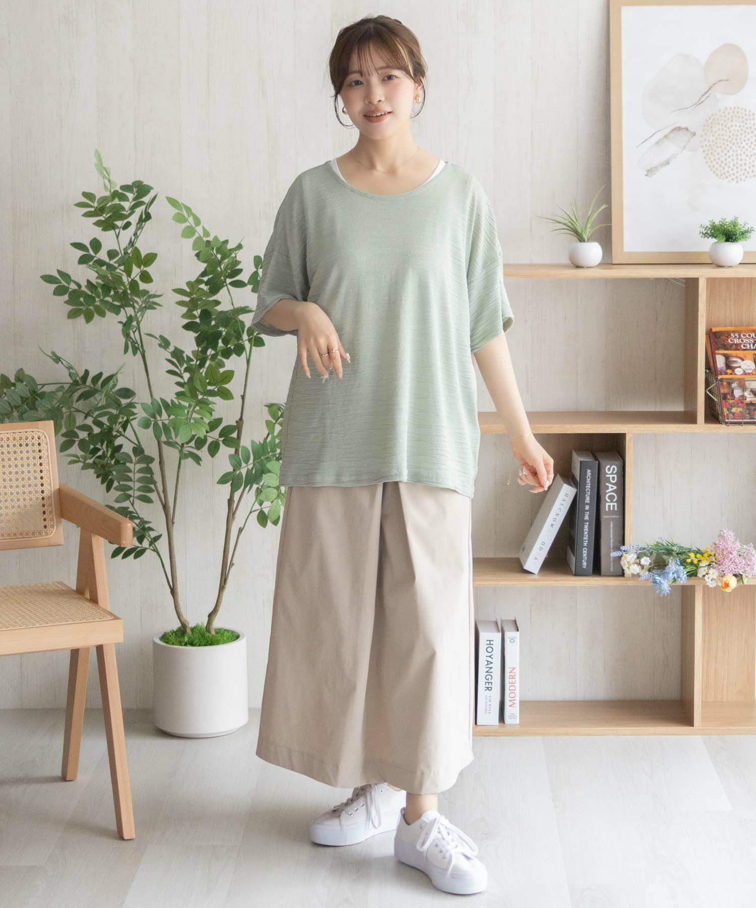 nAvy シアープルオーバーアンサンブル レディース
