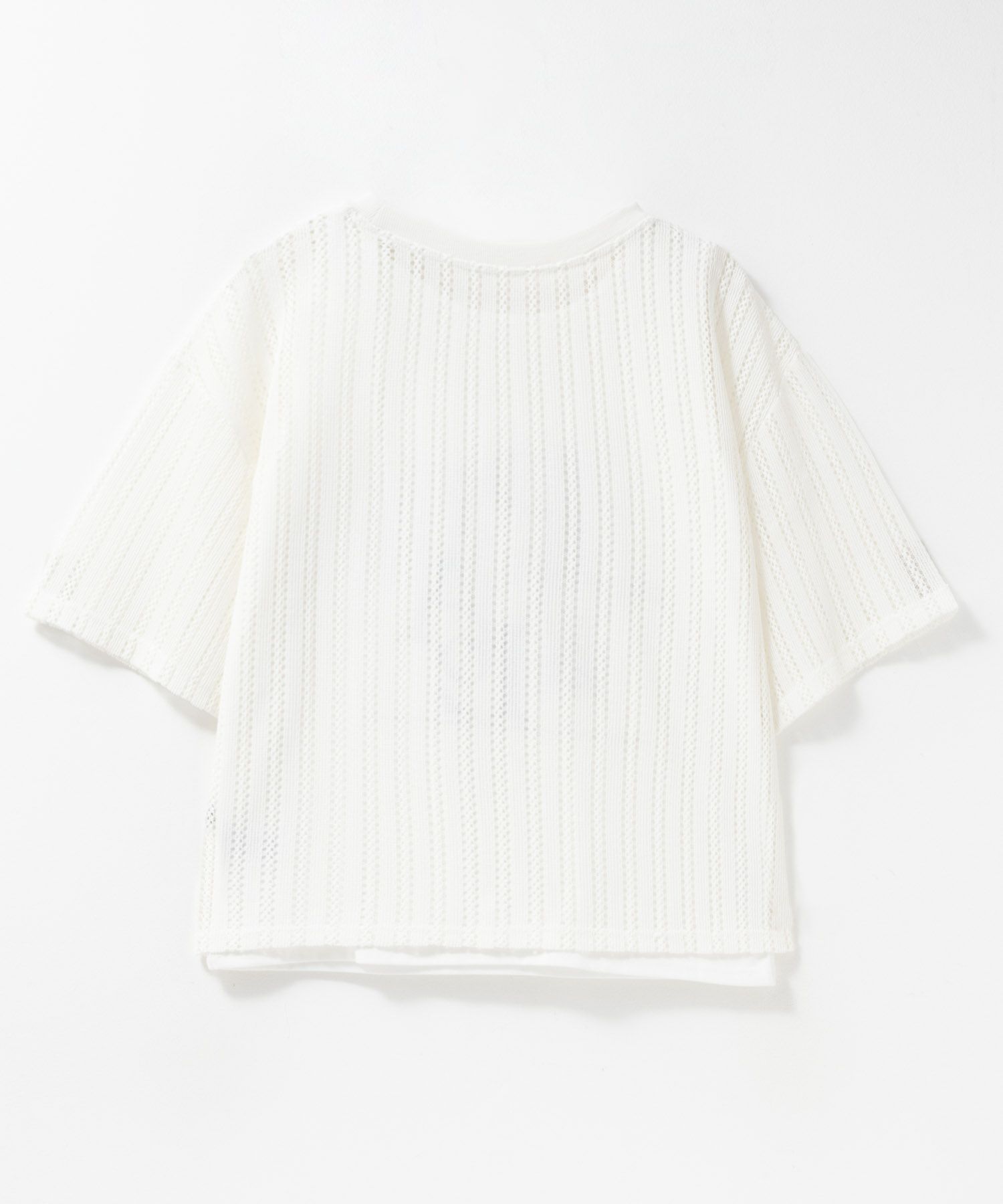 nAvy メッシュレースTシャツ アンサンブル レディース