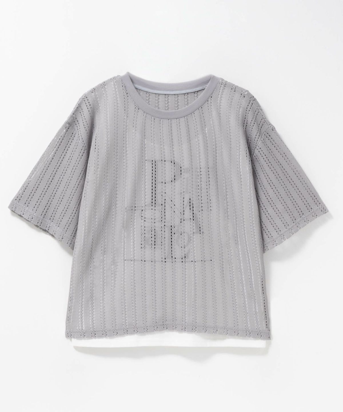 nAvy メッシュレースTシャツ アンサンブル レディース