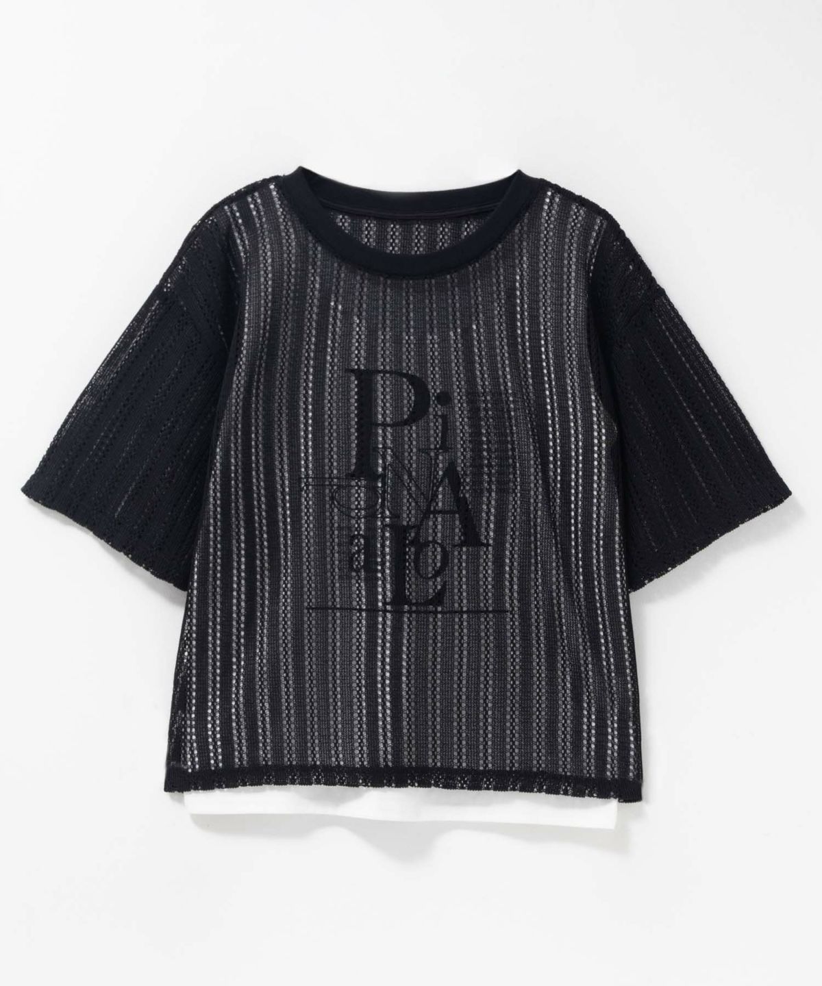 nAvy メッシュレースTシャツ アンサンブル レディース