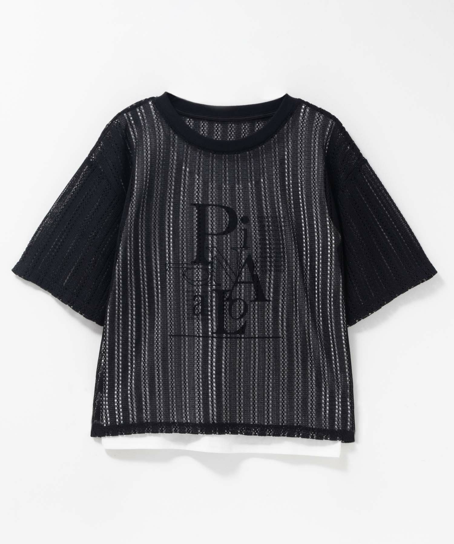 nAvy メッシュレースTシャツ アンサンブル レディース