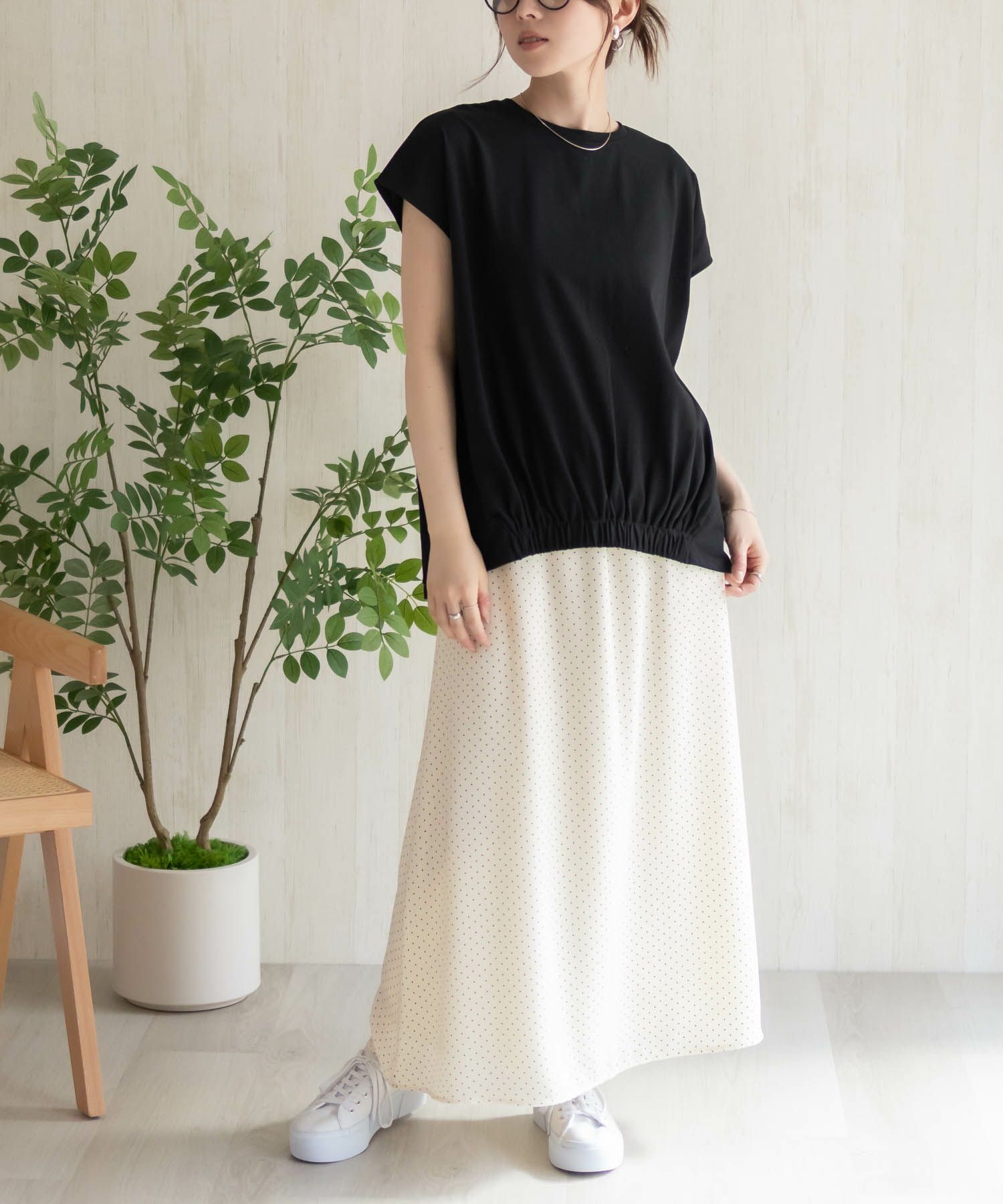 HusHusH 裾ゴムフレンチTシャツ レディース ネコポス 対応商品