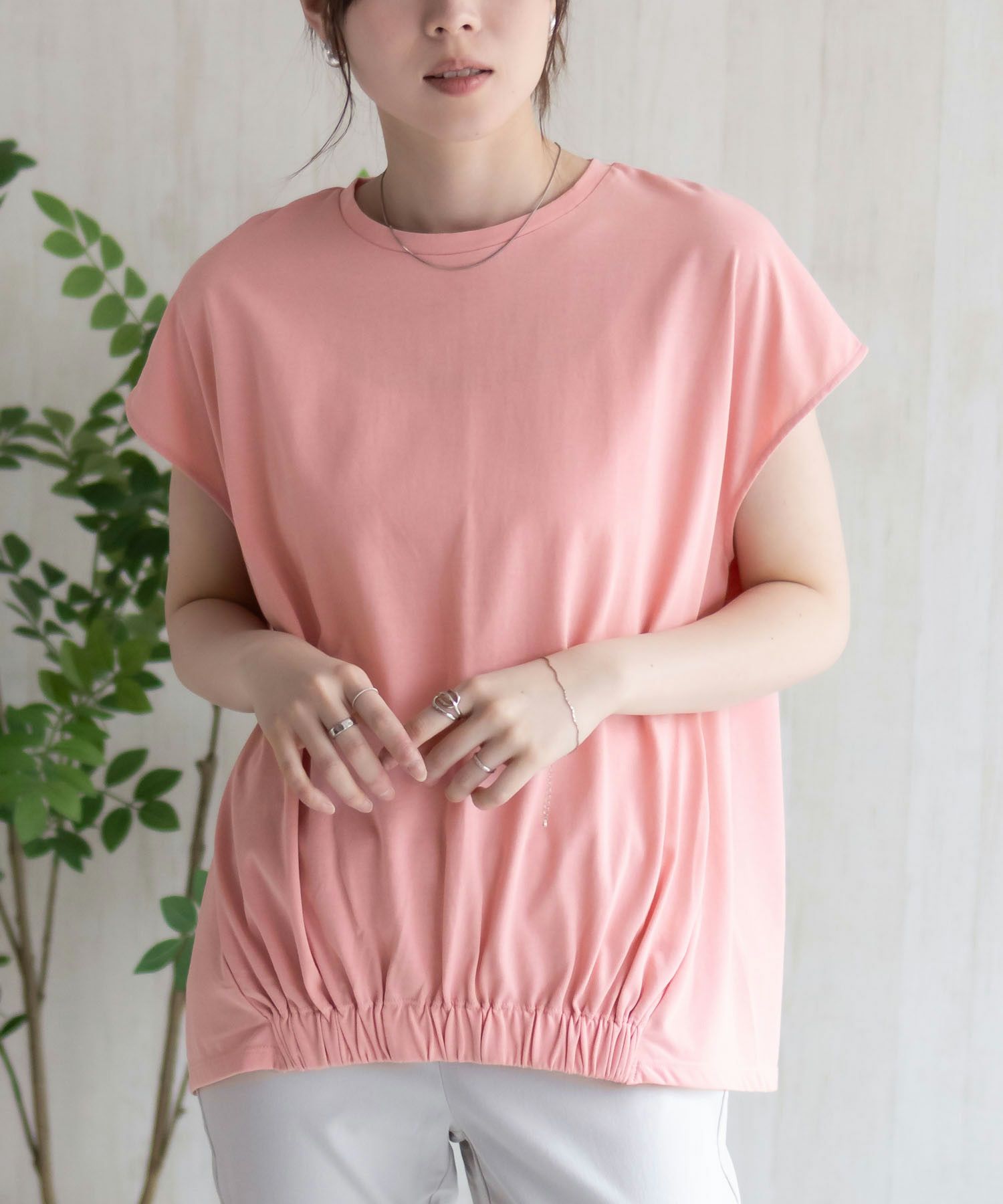 HusHusH 裾ゴムフレンチTシャツ レディース ネコポス 対応商品