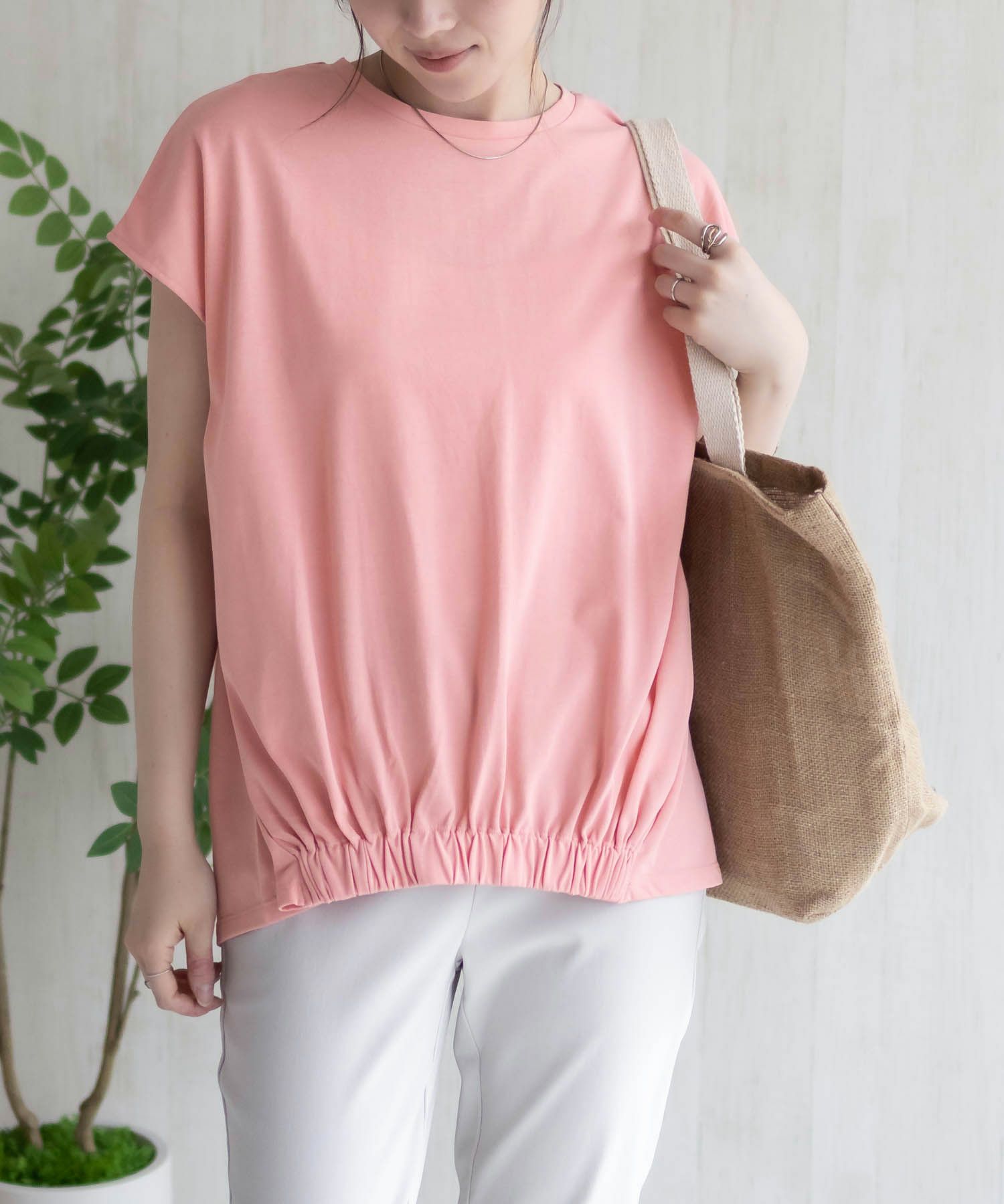 HusHusH  裾ゴムフレンチTシャツ レディース メール便 対応商品商品画像-17