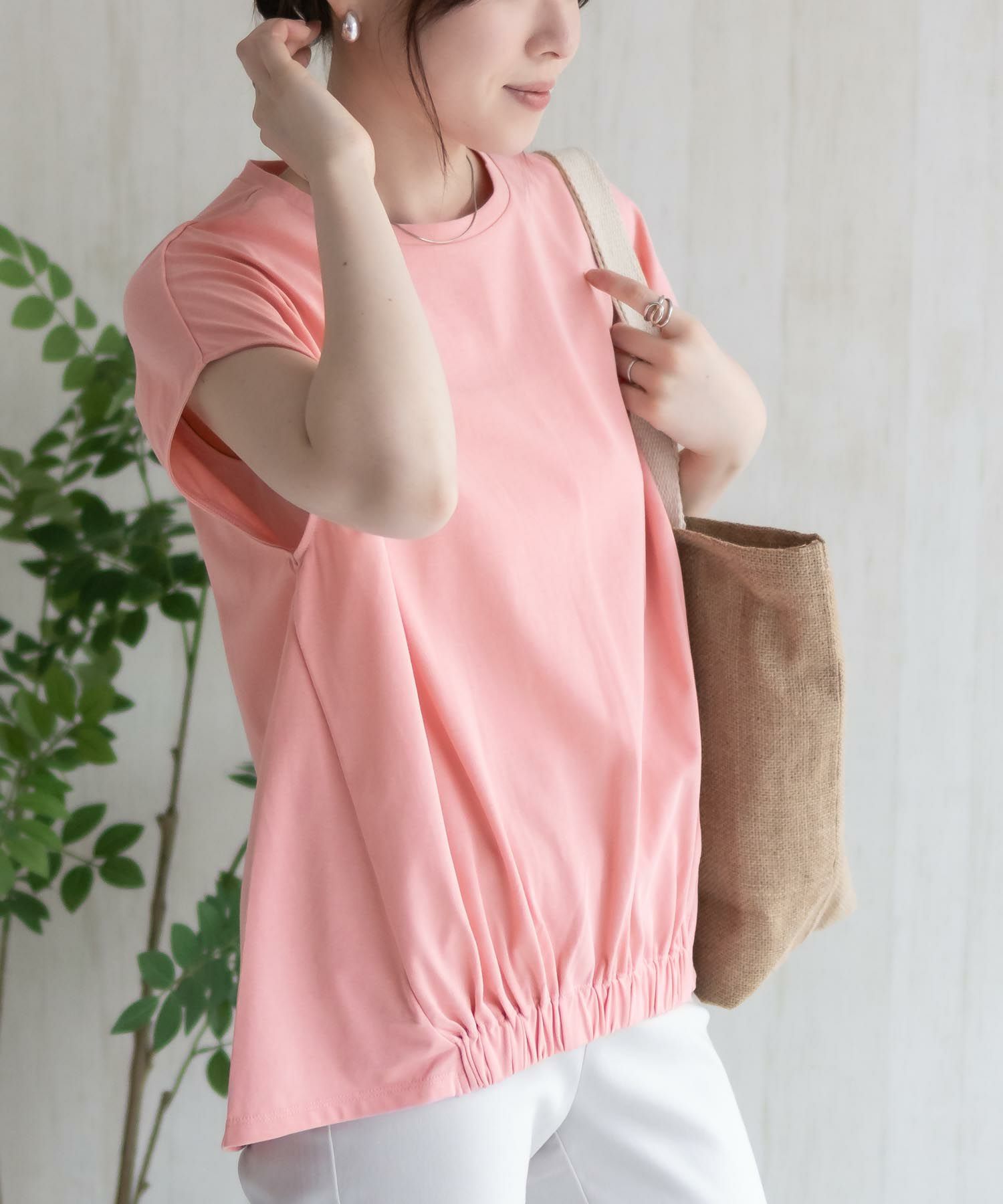 HusHusH 裾ゴムフレンチTシャツ レディース ネコポス 対応商品
