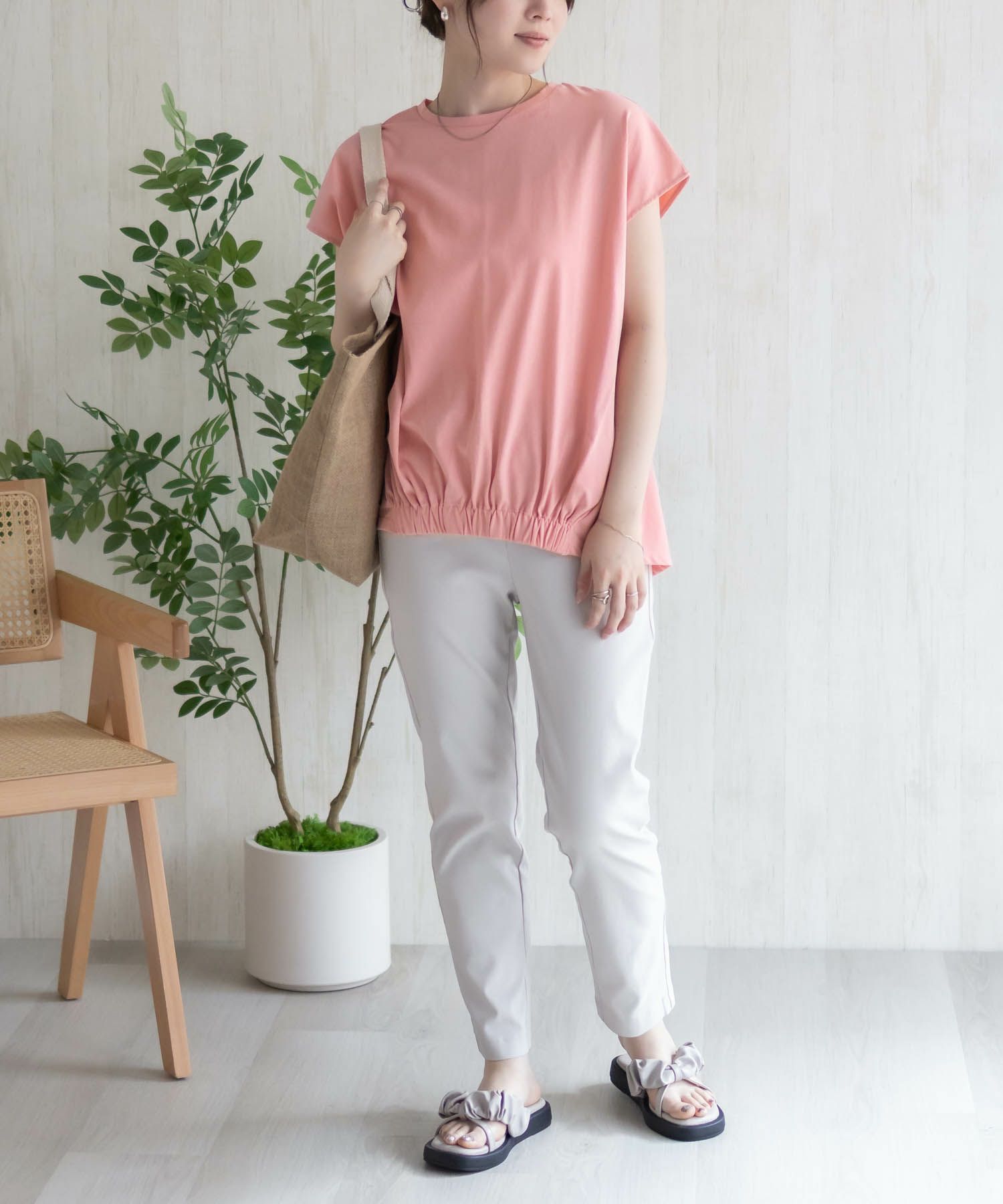 HusHusH 裾ゴムフレンチTシャツ レディース メール便 対応商品商品サムネイル-20