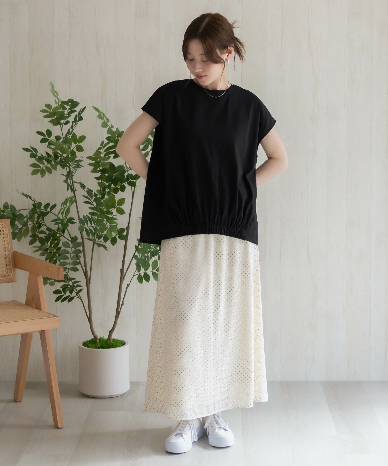 HusHusH  裾ゴムフレンチTシャツ レディース メール便 対応商品商品サムネイル-29