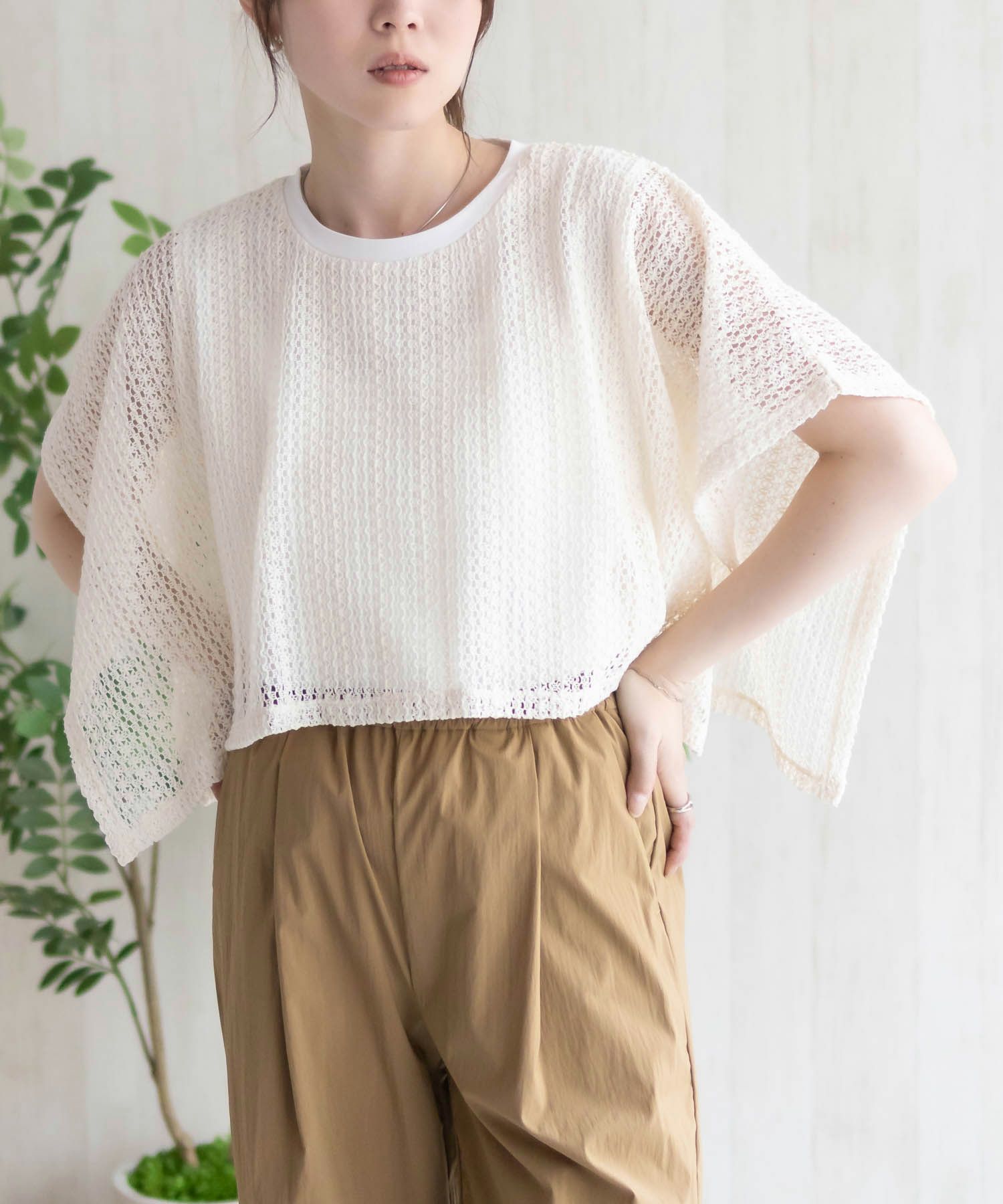 HusHusH  ケープ調Tシャツ レディース メール便 対応商品商品サムネイル-12
