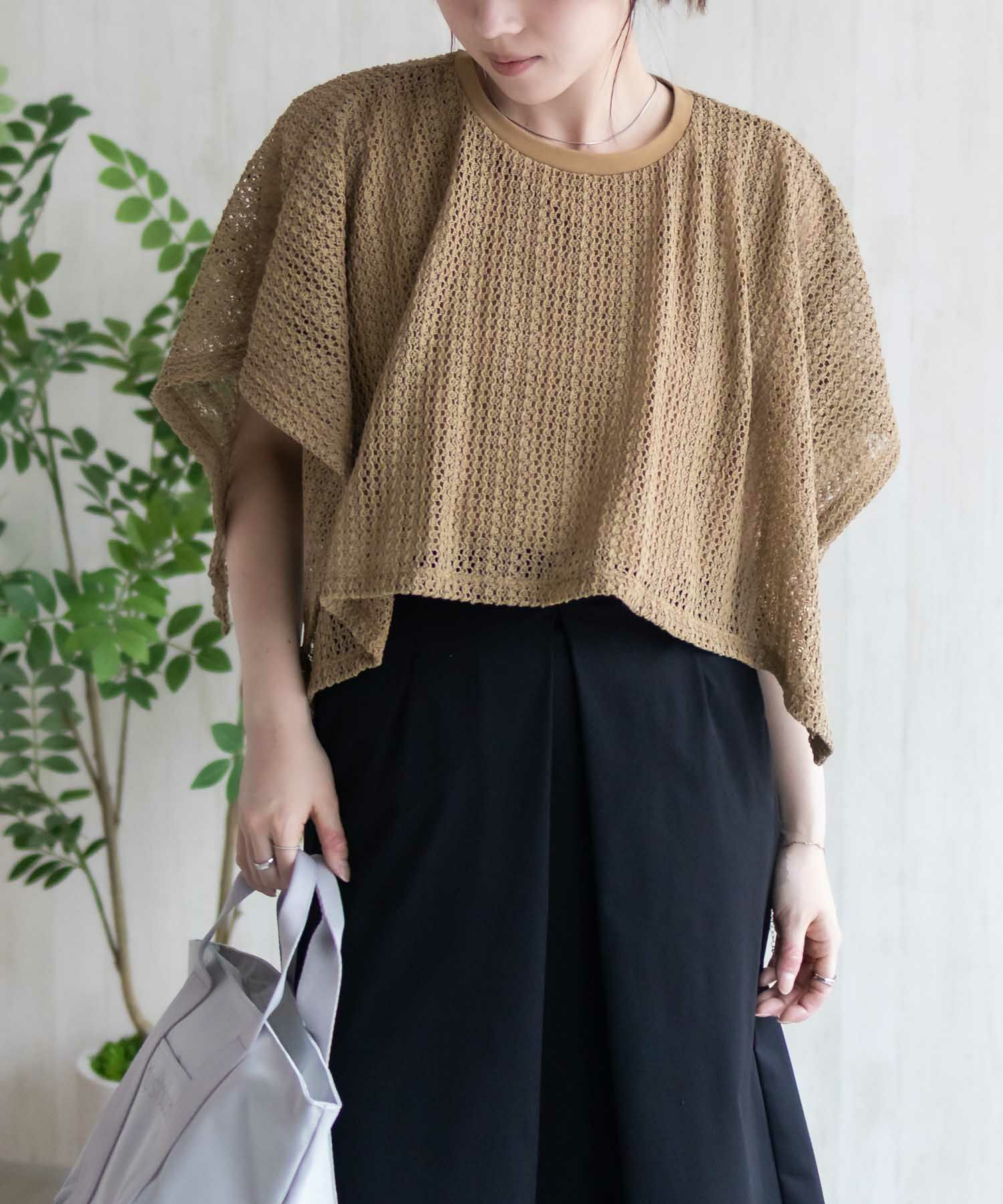 HusHusH  ケープ調Tシャツ レディース メール便 対応商品商品画像-16