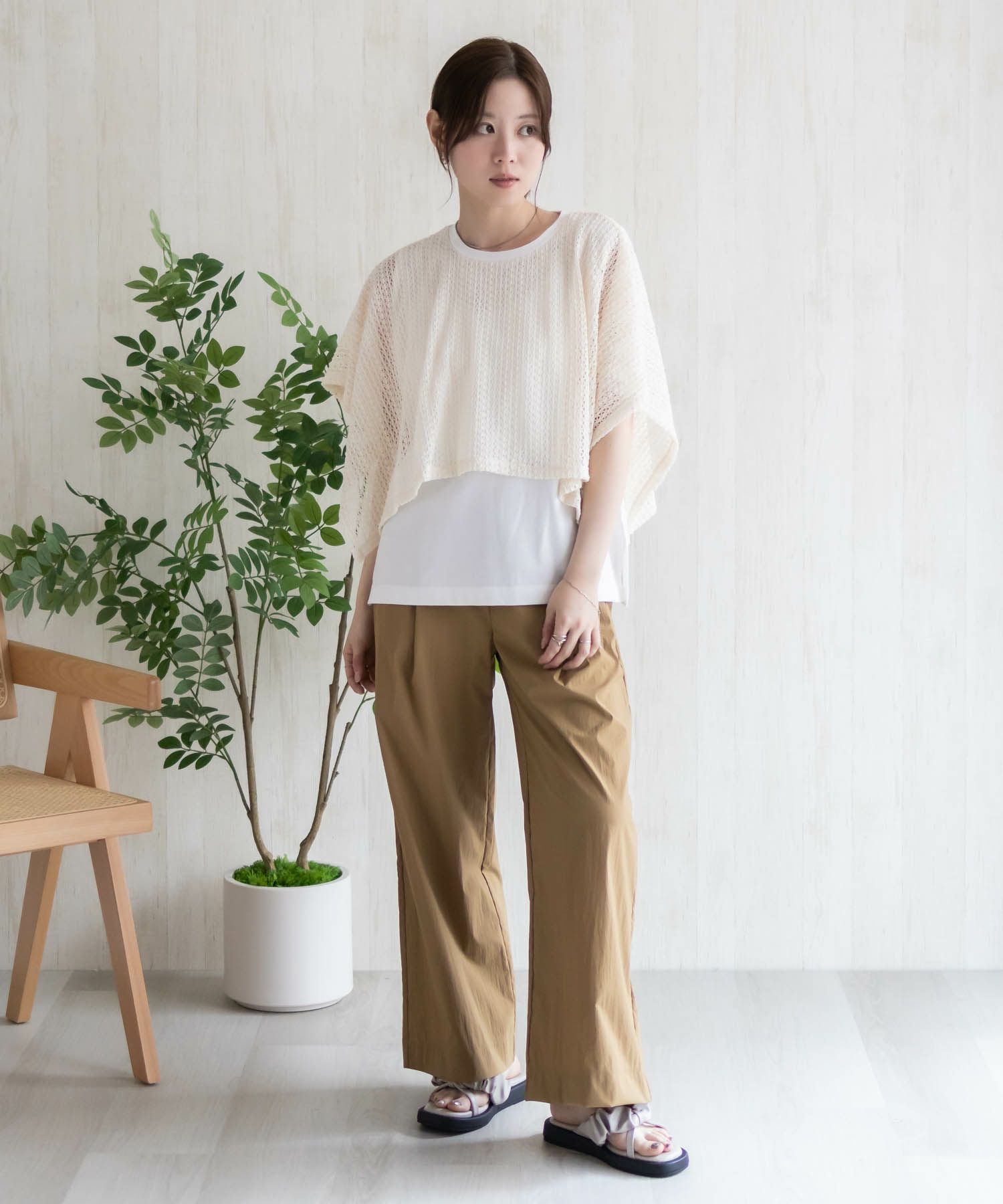 HusHusH ケープ調Tシャツ レディース メール便 対応商品商品画像-27