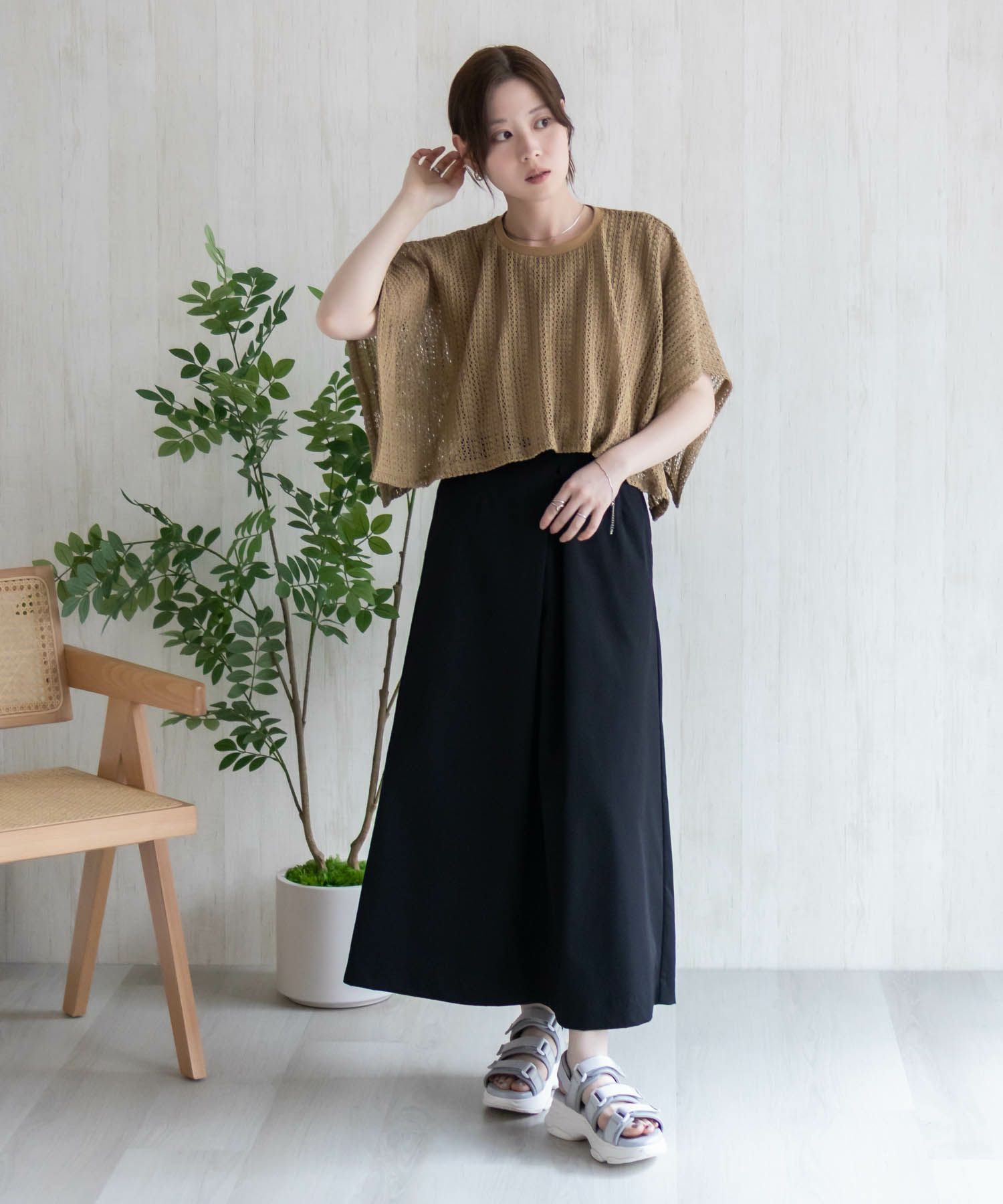 HusHusH  ケープ調Tシャツ レディース メール便 対応商品商品画像-28